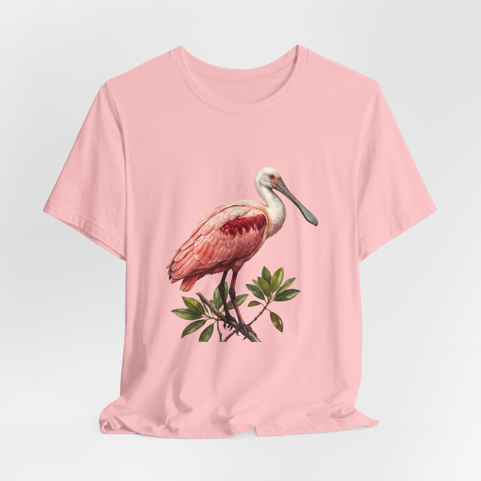 Roseate Spoonbill Bird Wildlife Coastal Wetland Nature Graphic Tee - Image 44