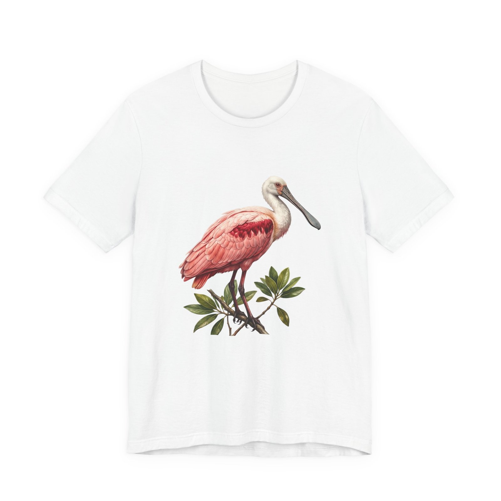 Roseate Spoonbill Bird Wildlife Coastal Wetland Nature Graphic Tee