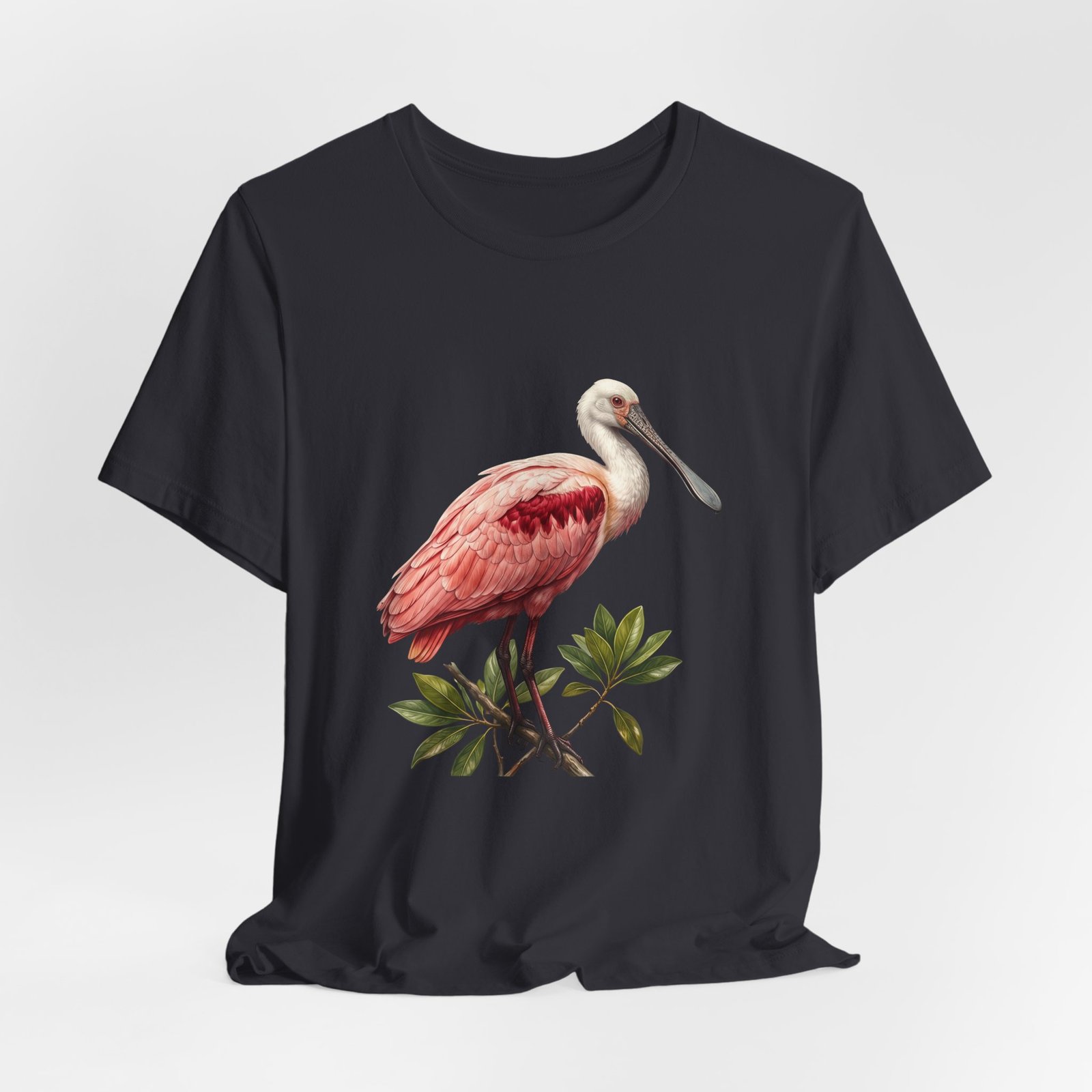 Roseate Spoonbill Bird Wildlife Coastal Wetland Nature Graphic Tee - Image 24