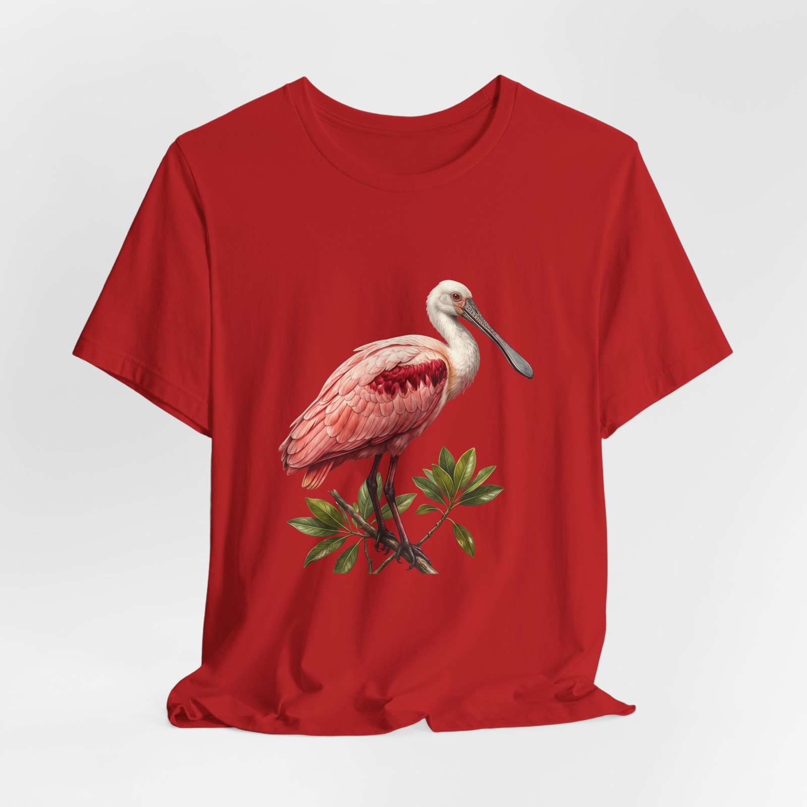 Roseate Spoonbill Bird Wildlife Coastal Wetland Nature Graphic Tee - Image 48