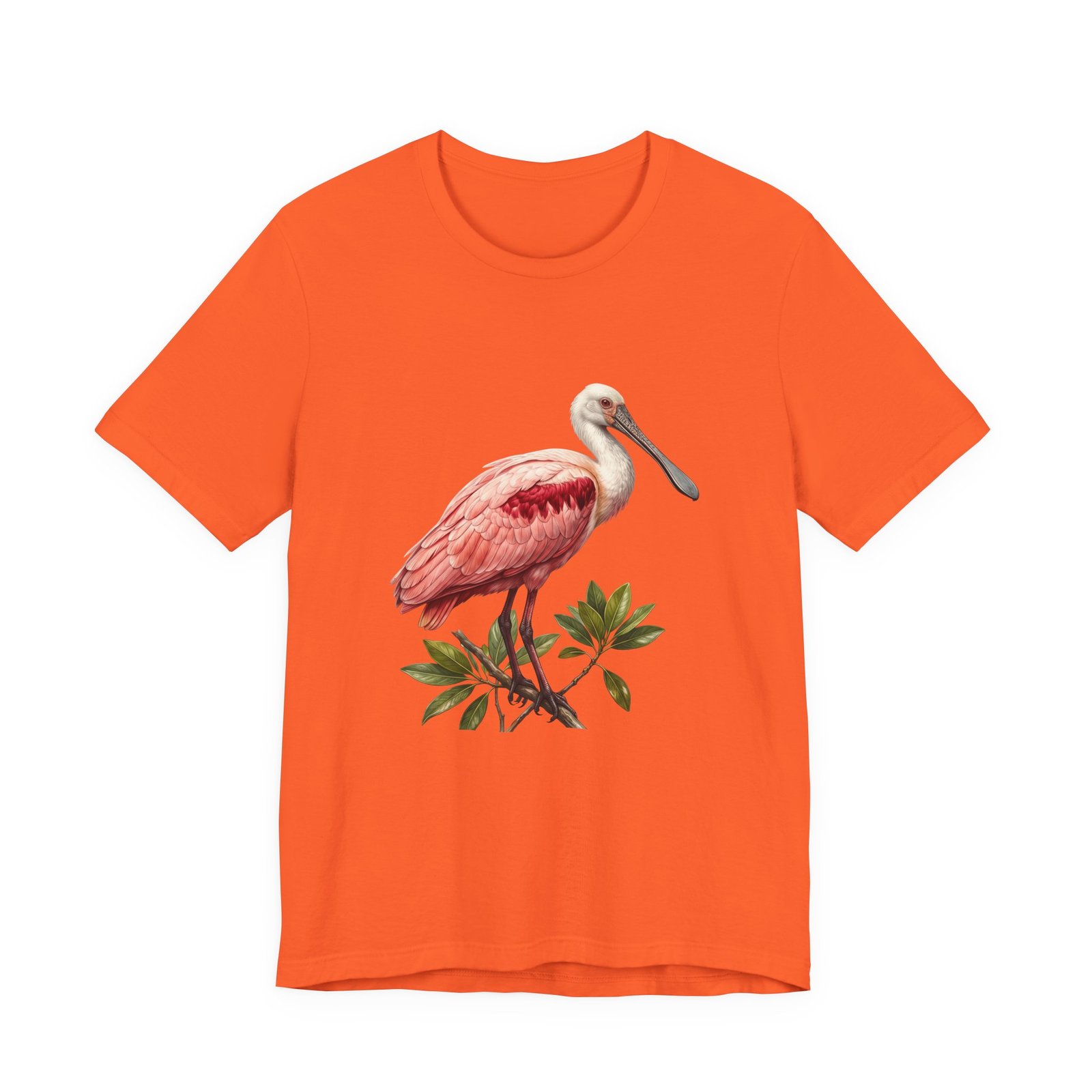 Roseate Spoonbill Bird Wildlife Coastal Wetland Nature Graphic Tee - Image 5