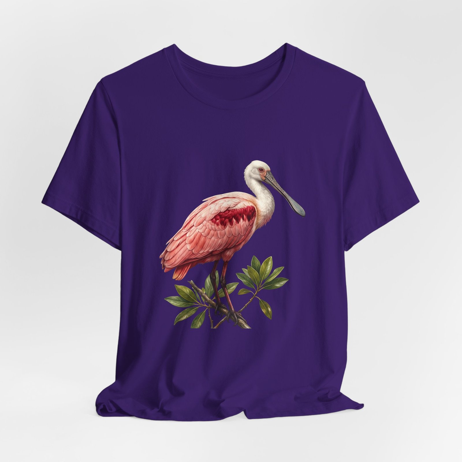 Roseate Spoonbill Bird Wildlife Coastal Wetland Nature Graphic Tee - Image 40