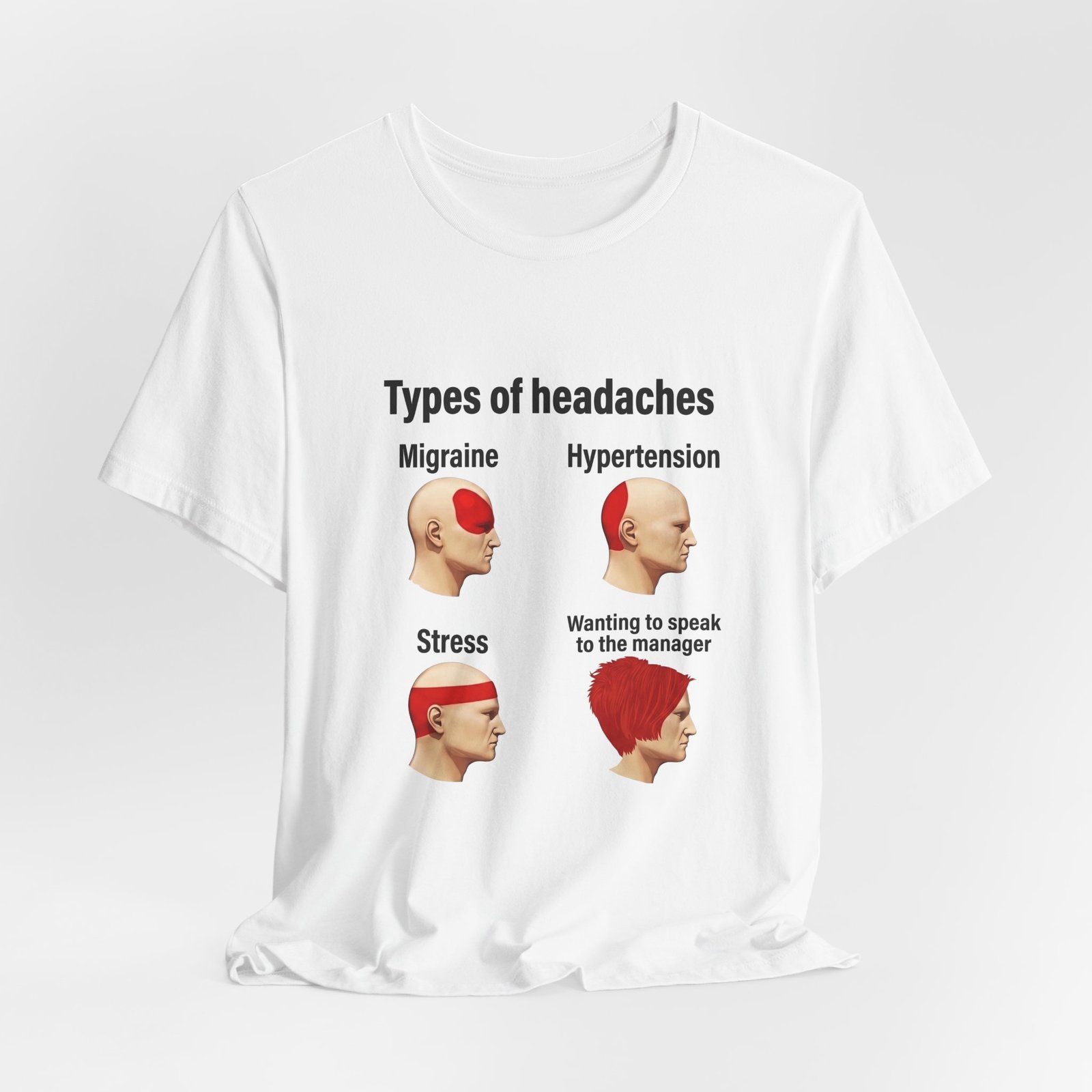 Types of Headaches Karen Meme Graphic Tee - Image 4