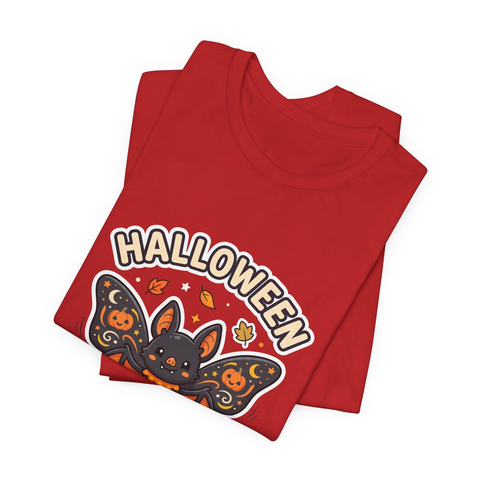 Cute Spooky Halloween Butterfly Bat Graphic Tee - Image 47