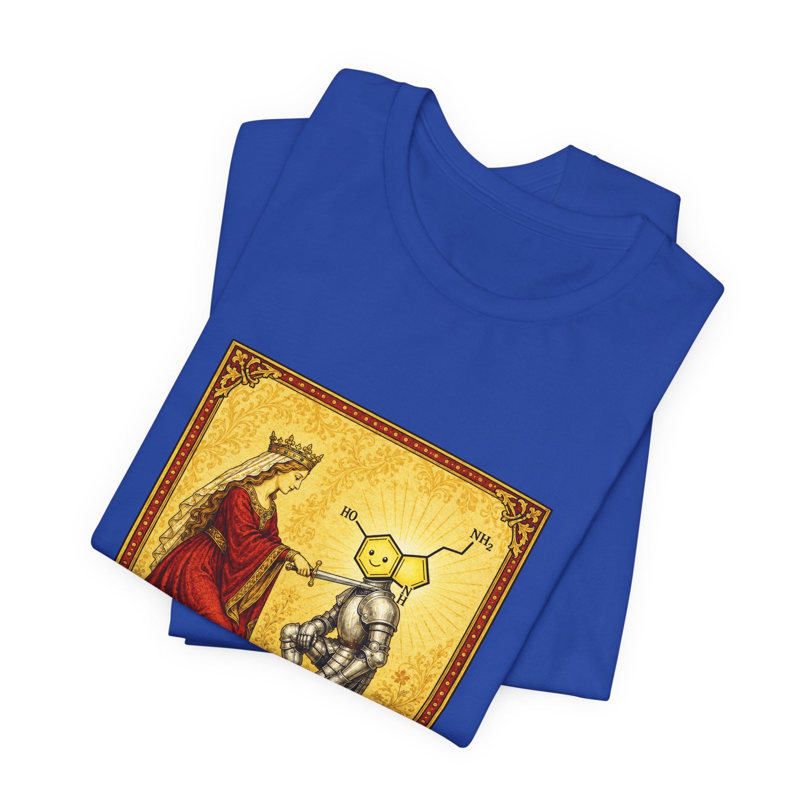 Sir Otonin Serotonin Knight Medieval Pun Graphic Top - Image 31