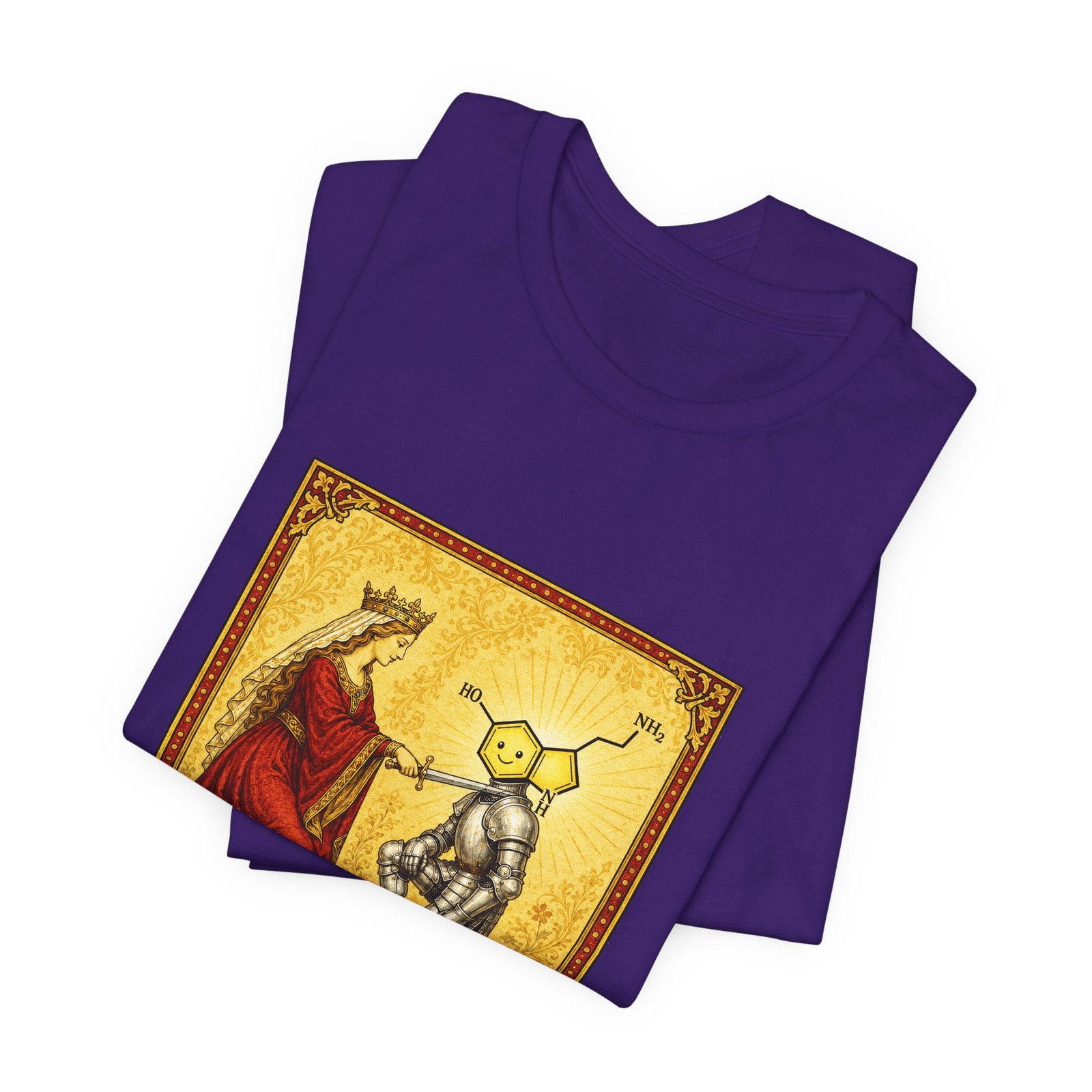 Sir Otonin Serotonin Knight Medieval Pun Graphic Top - Image 39