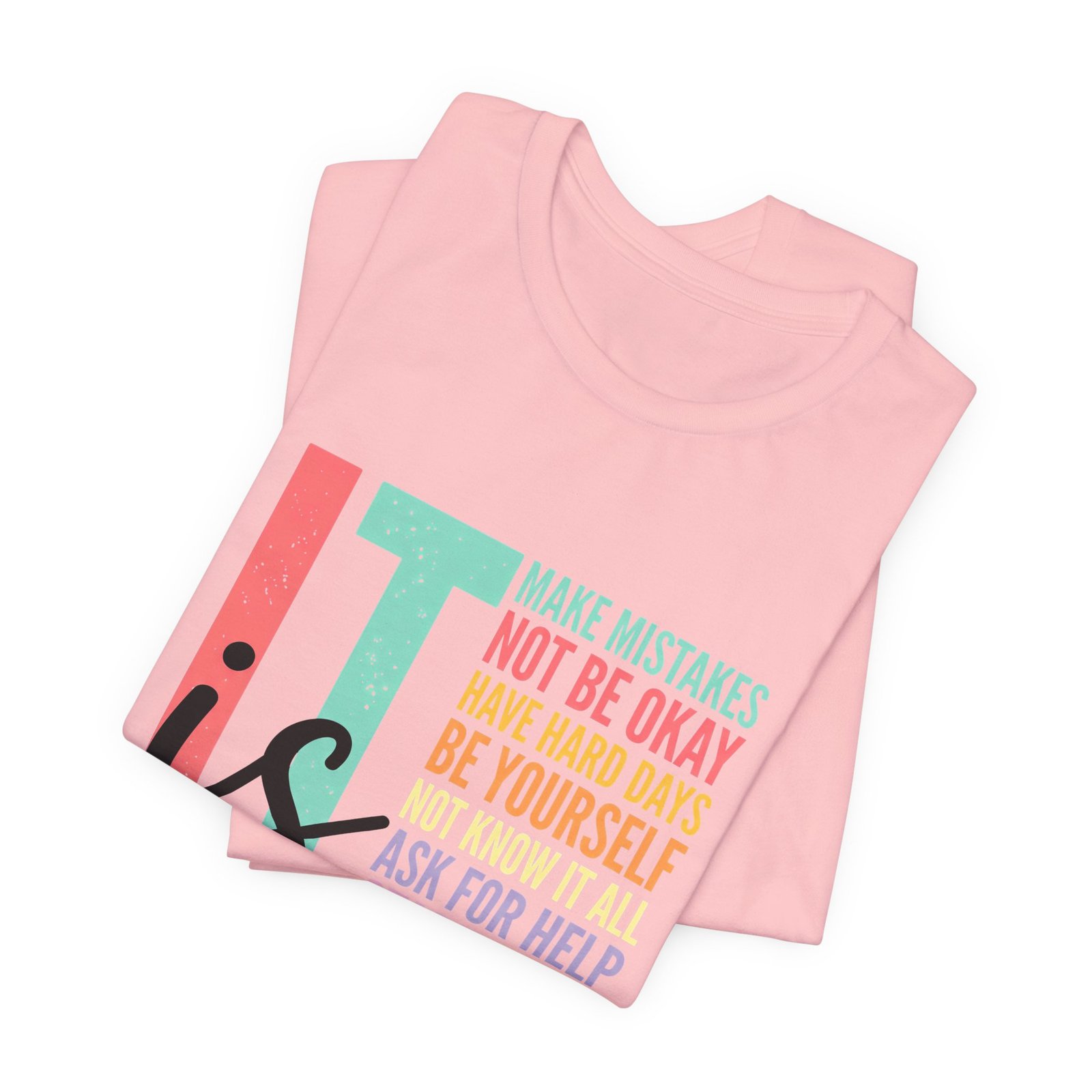 Its Okay Teacher Mental Health Affirmation Tee - Image 15