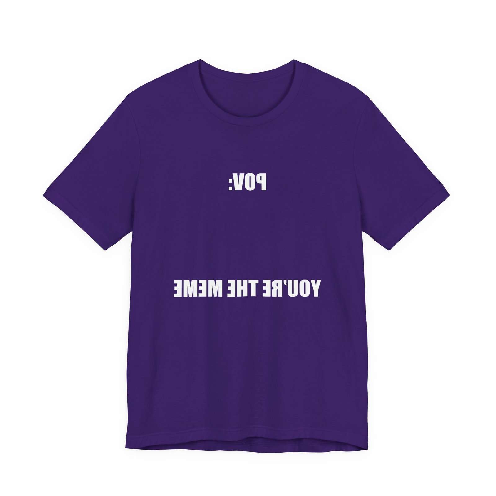 Reversed Text You Are The Meme POV Graphic Top - Image 25
