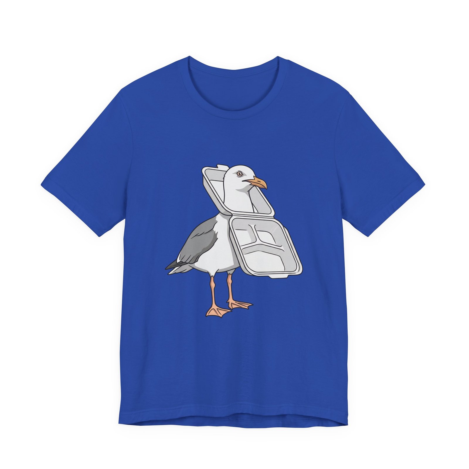 Funny Seagull Ocean Litter Graphic Tee - Image 17