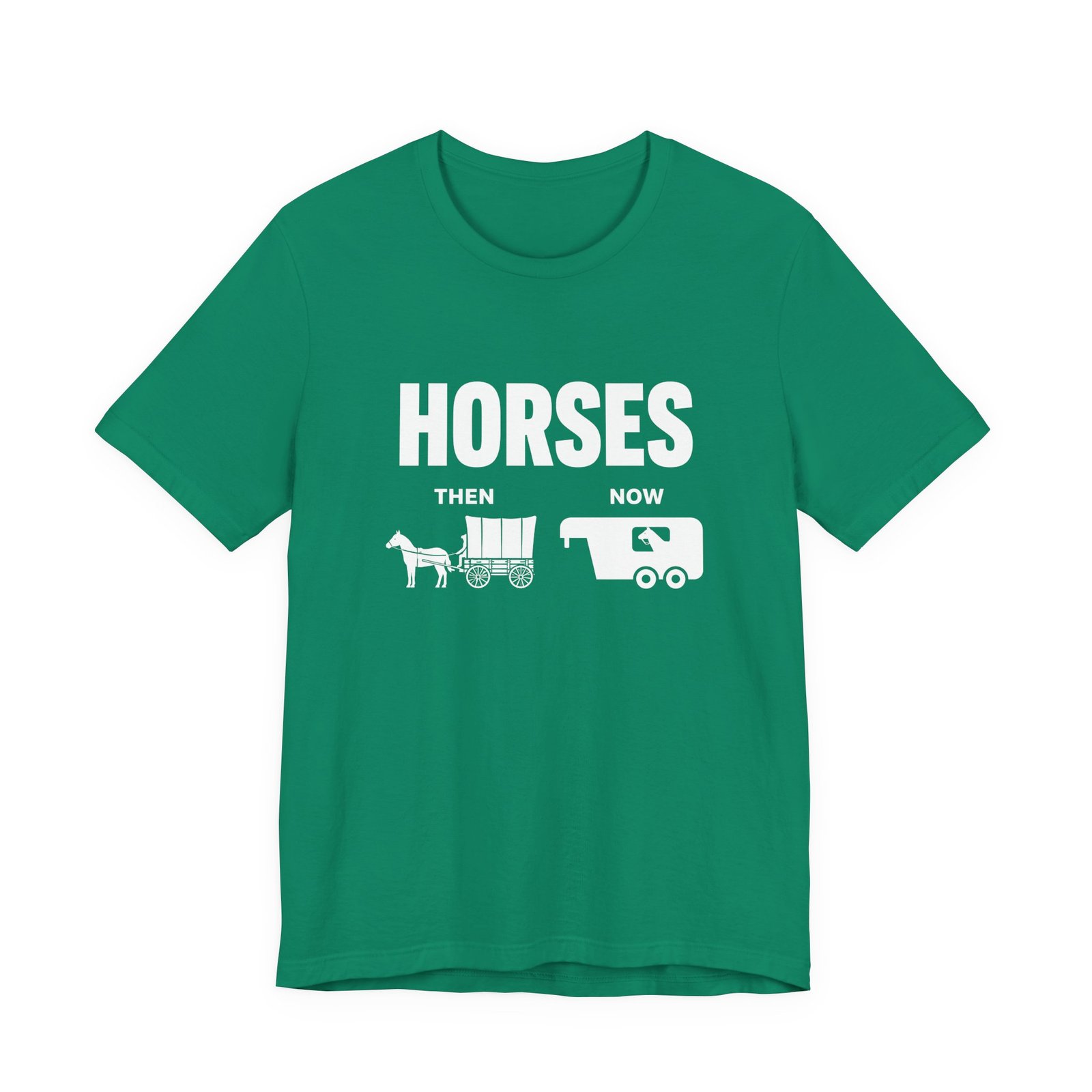 Horses Then and Now Funny Equestrian Graphic Tee - Image 13