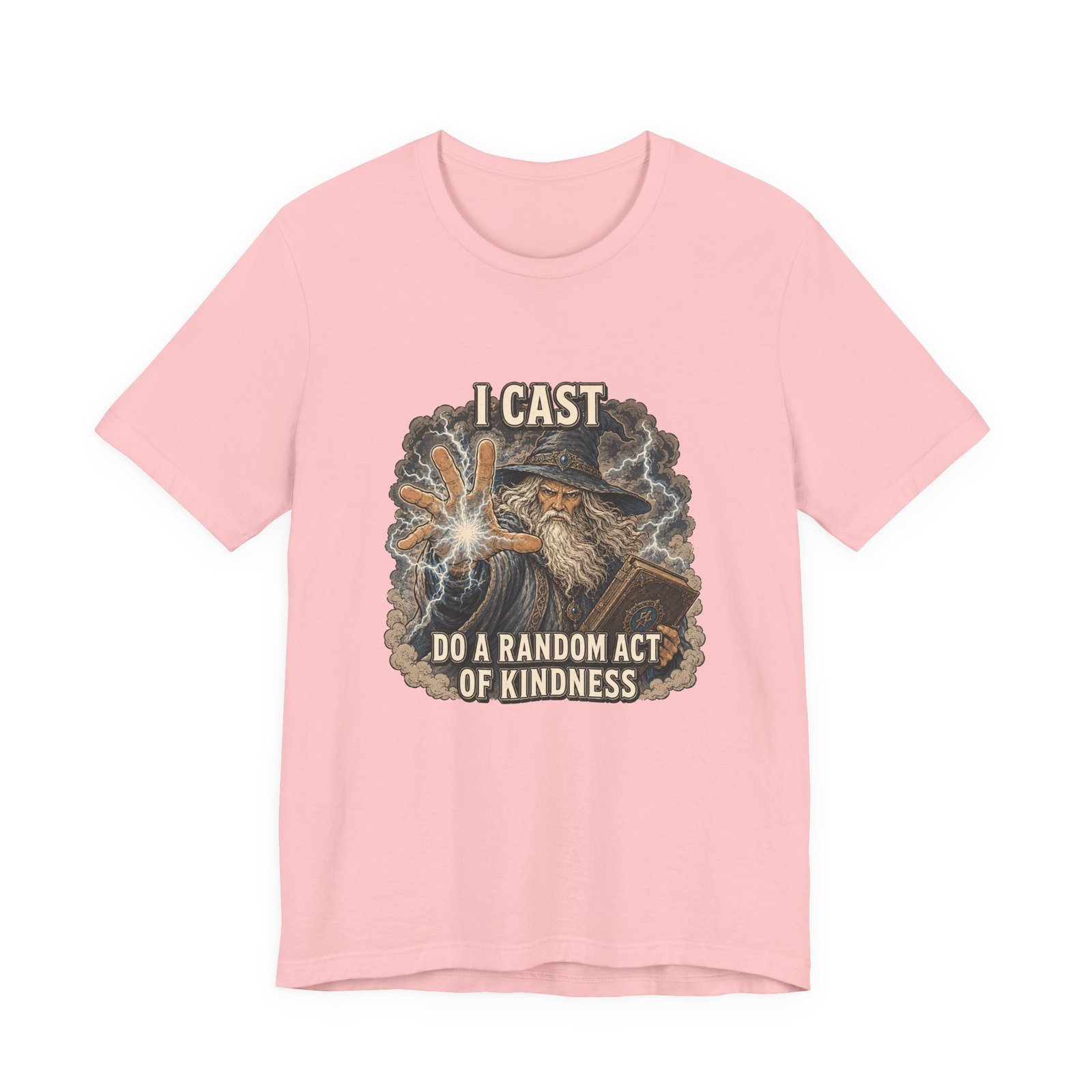 I Cast Random Act Of Kindness Wizard Magic Spell Tee - Image 41