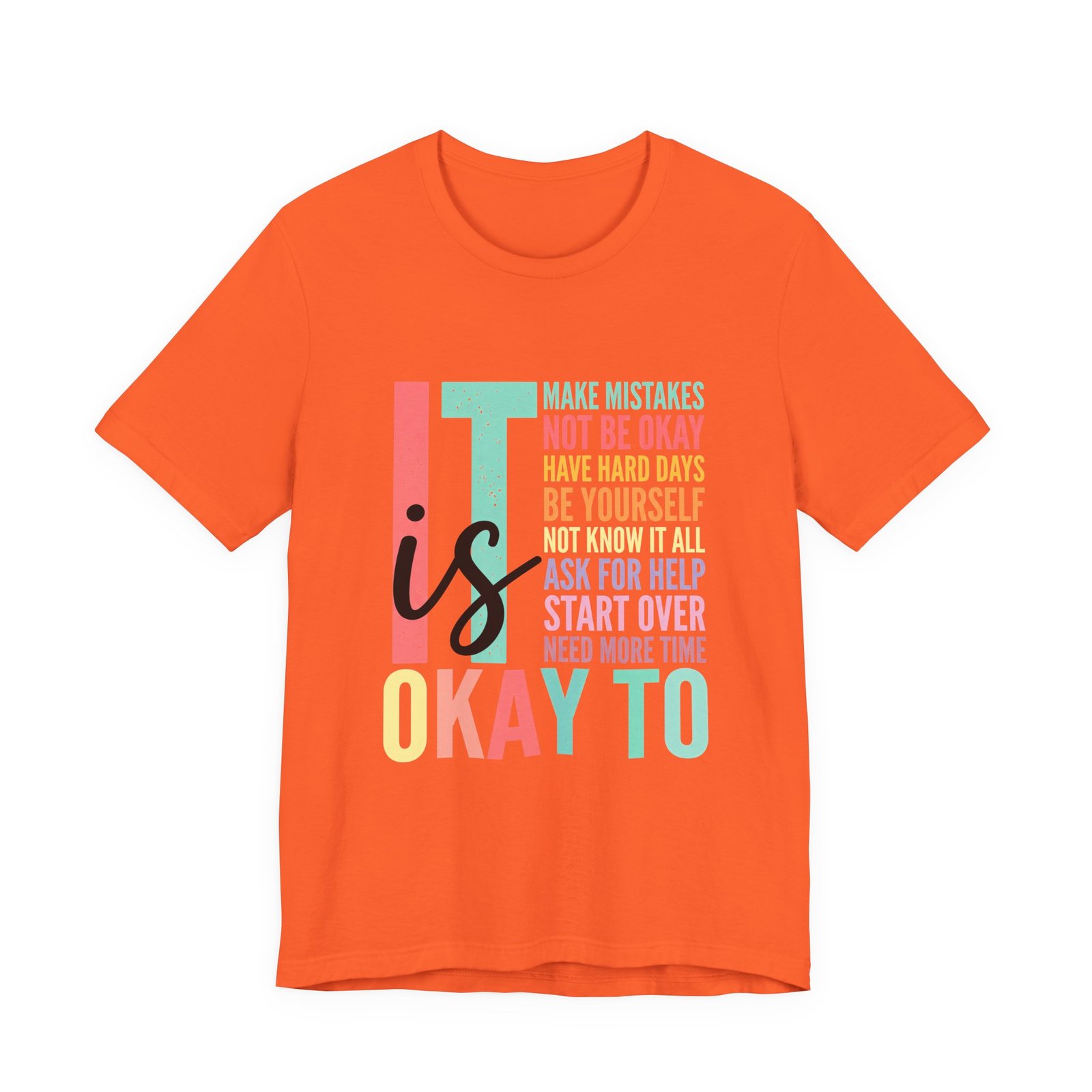 Its Okay Teacher Mental Health Affirmation Tee - Image 5