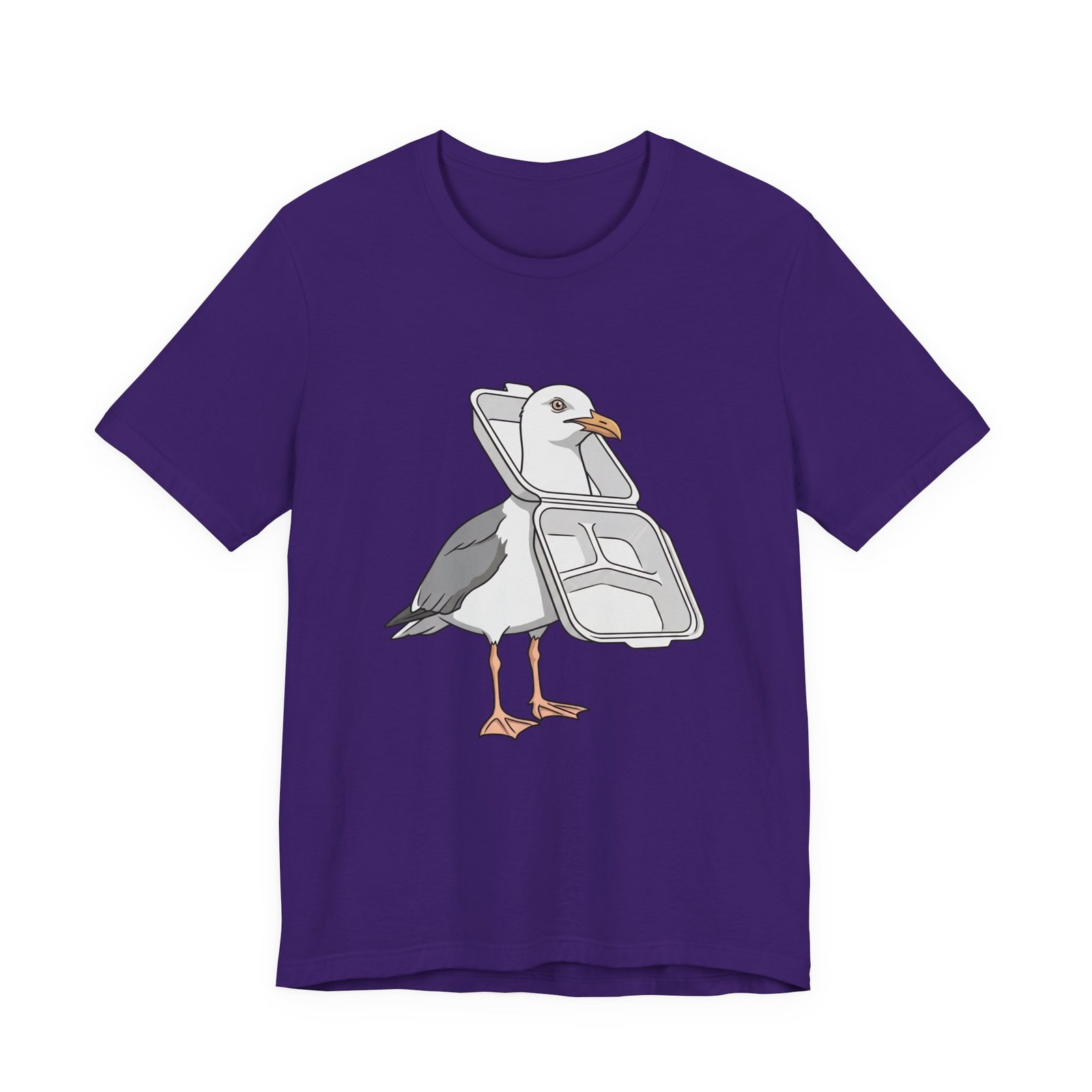 Funny Seagull Ocean Litter Graphic Tee - Image 25