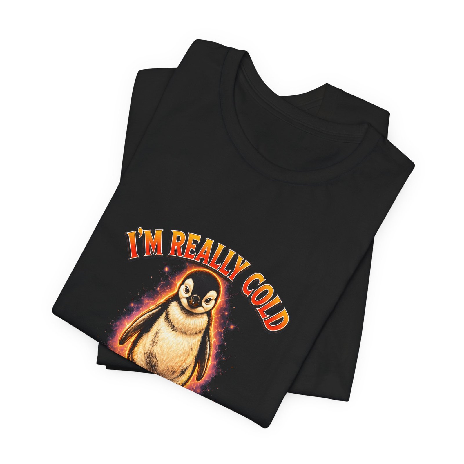 Brave Cold Penguin Funny Winter Animal Humor - Image 3