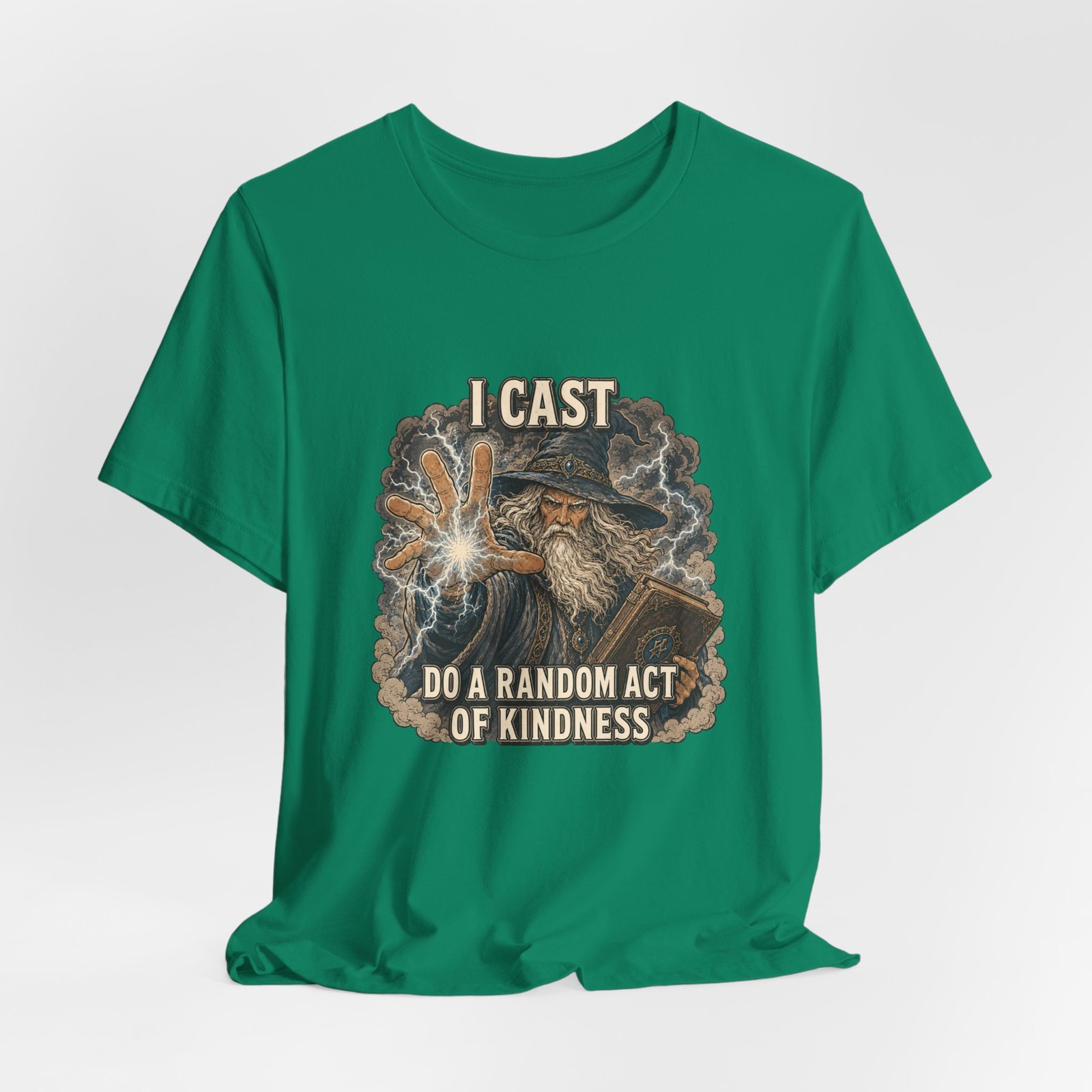 I Cast Random Act Of Kindness Wizard Magic Spell Tee - Image 28