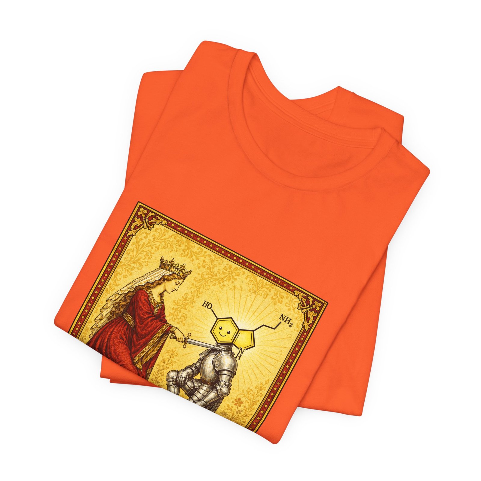 Sir Otonin Serotonin Knight Medieval Pun Graphic Top - Image 7