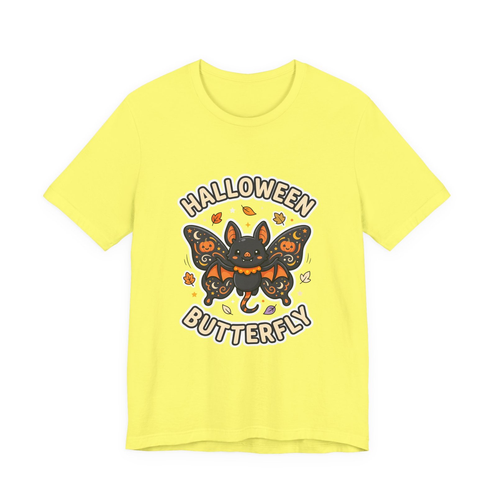 Cute Spooky Halloween Butterfly Bat Graphic Tee - Image 17