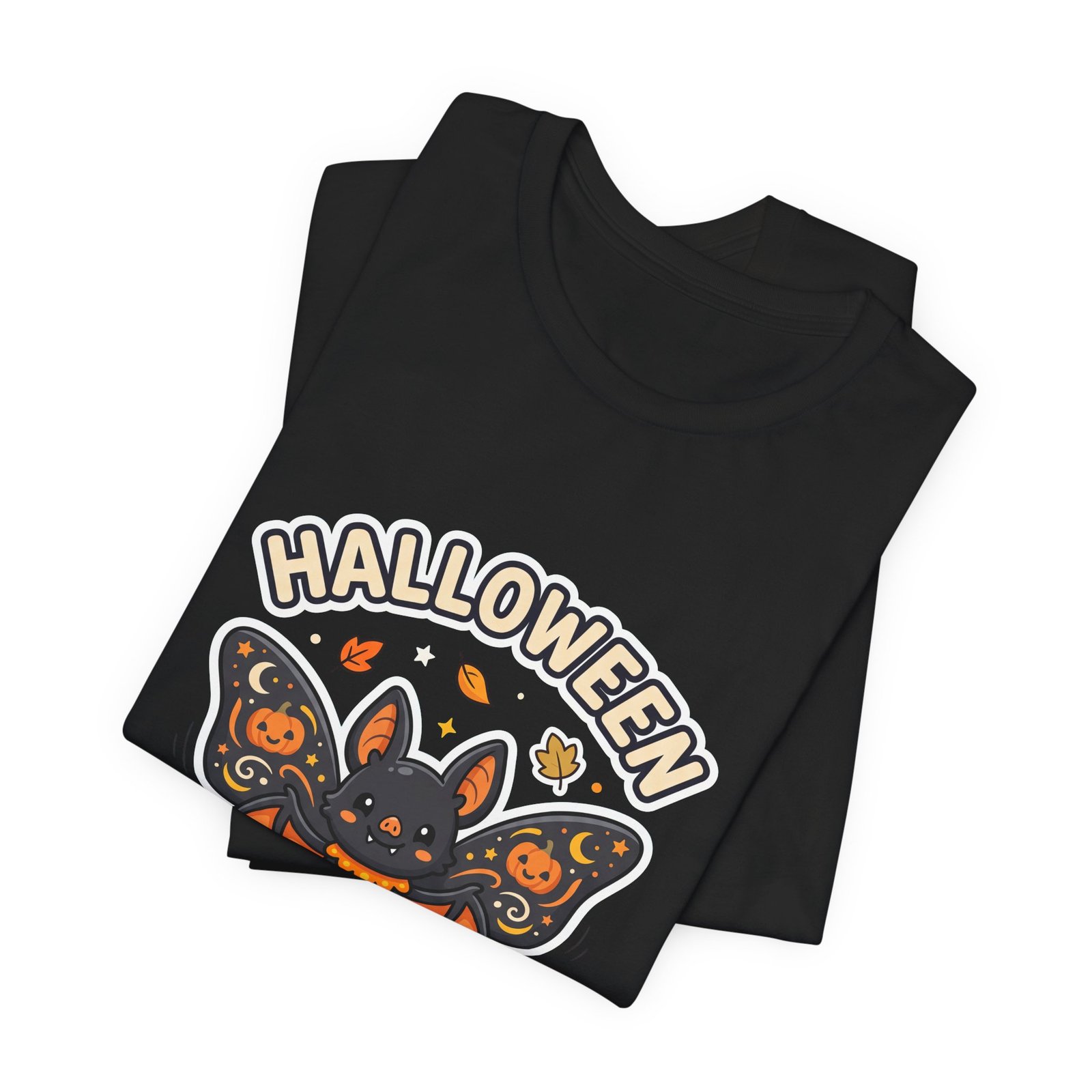 Cute Spooky Halloween Butterfly Bat Graphic Tee - Image 15