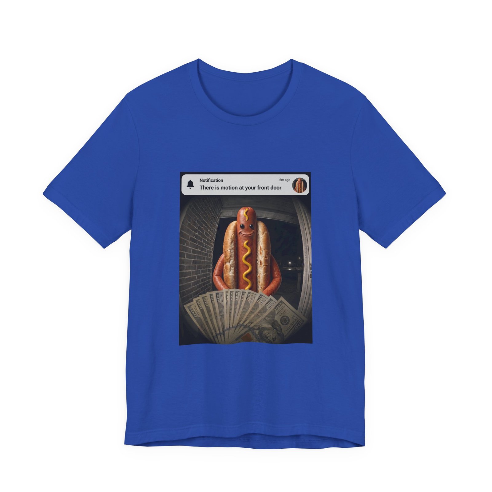 Hot Dog Front Door Motion Alert Dog Humor Tee - Image 29
