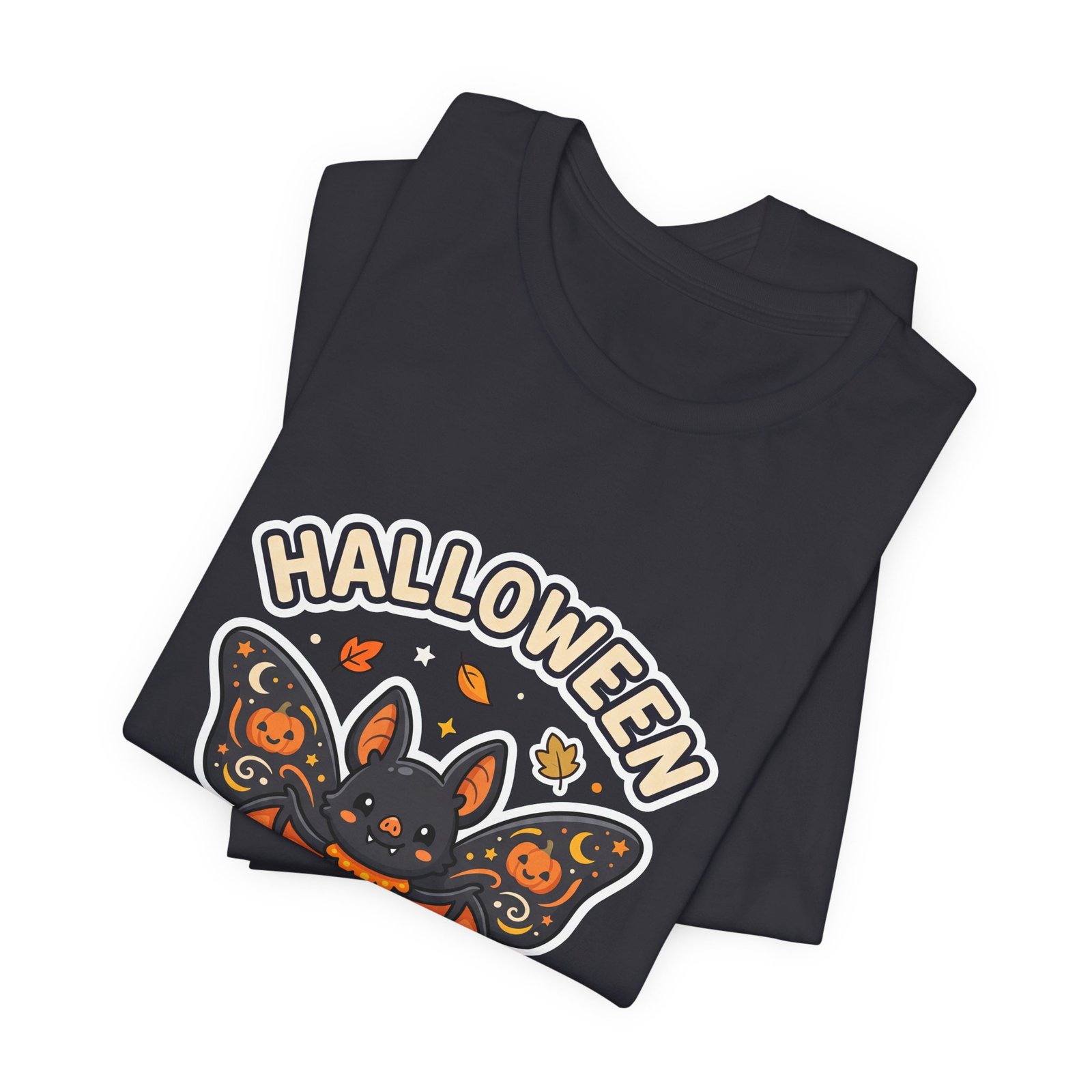 Cute Spooky Halloween Butterfly Bat Graphic Tee - Image 23