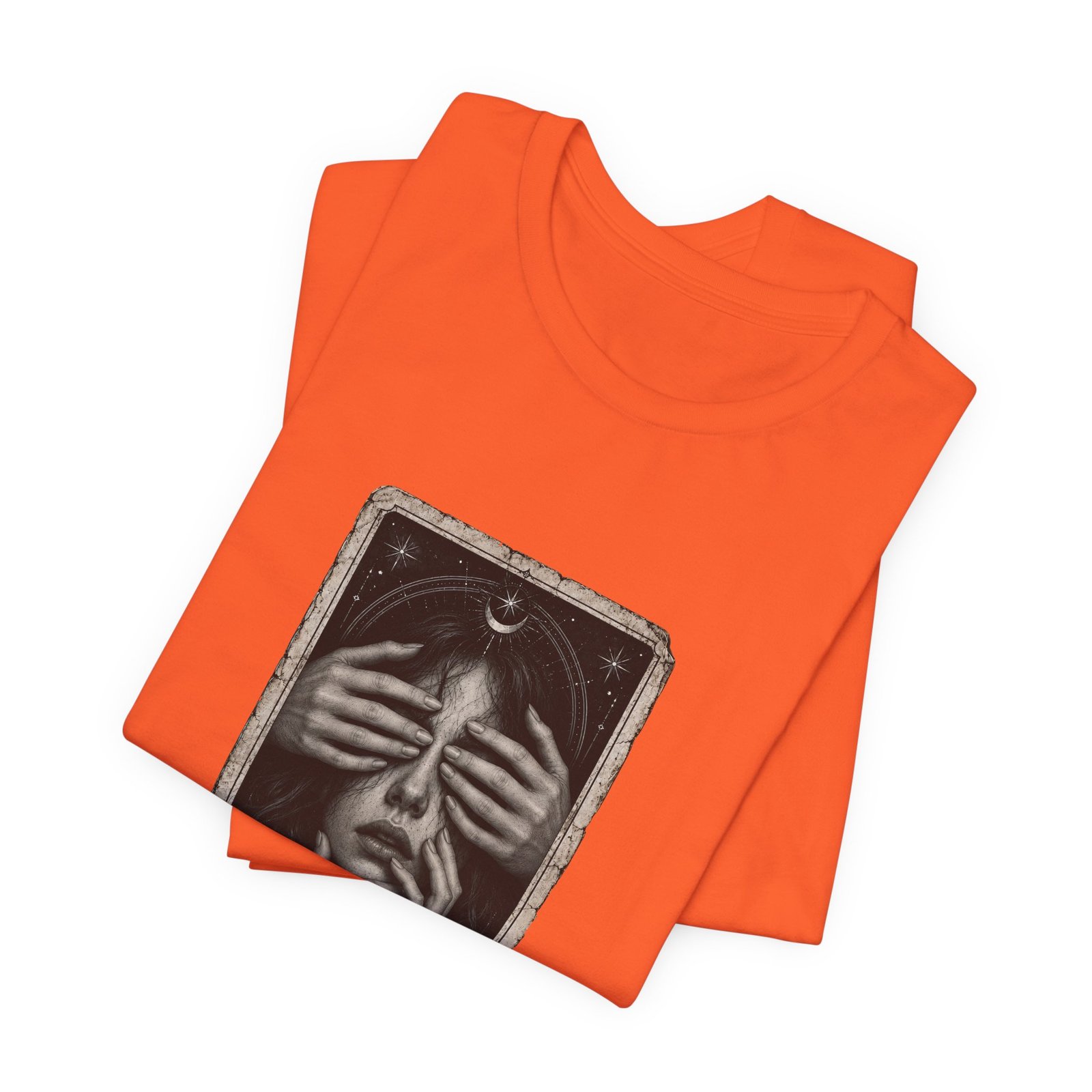 Overthinker Tarot Anxiety Mystic Card Graphic Tee - Image 7