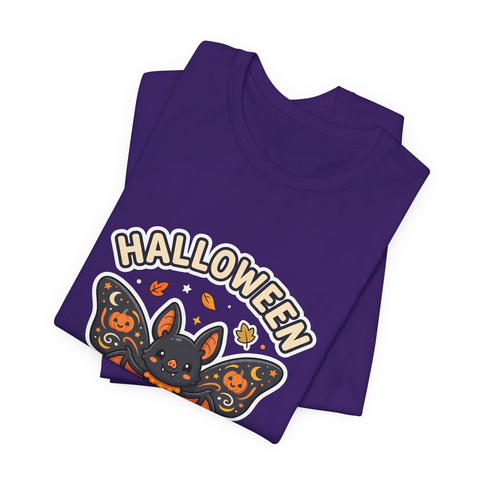 Cute Spooky Halloween Butterfly Bat Graphic Tee - Image 39