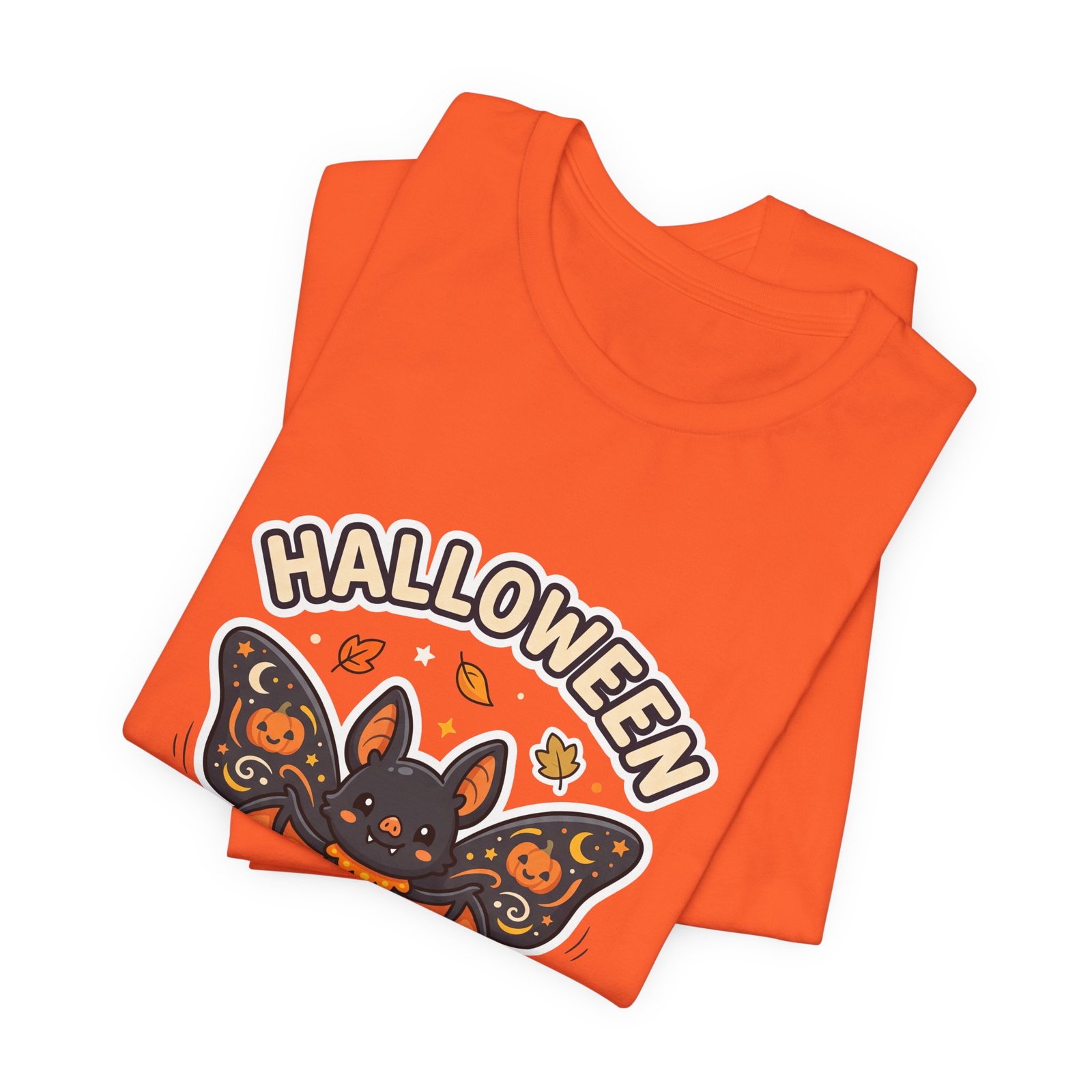 Cute Spooky Halloween Butterfly Bat Graphic Tee - Image 7