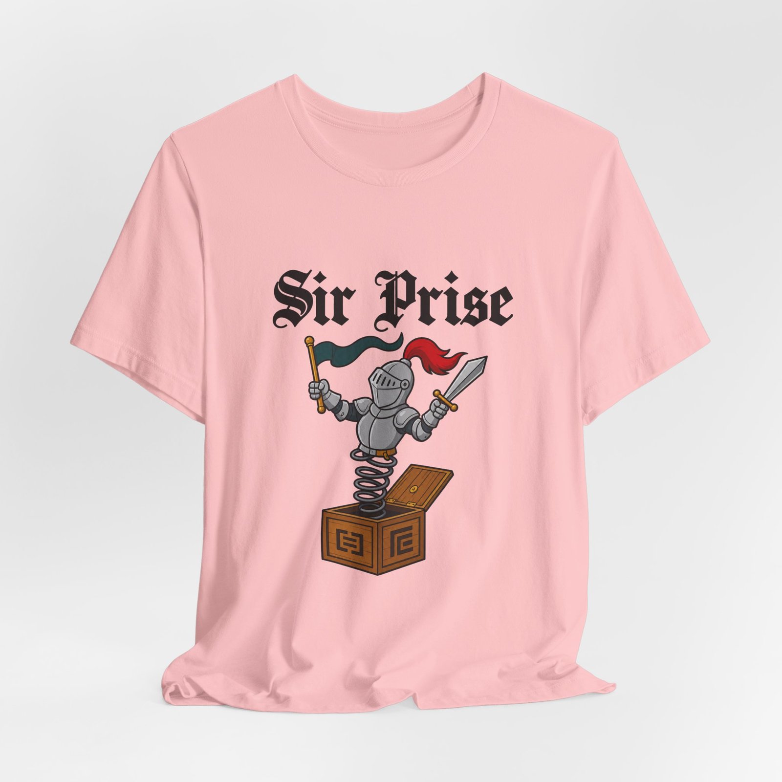Sir Prise Medieval Knight Pun Graphic Tee - Image 16