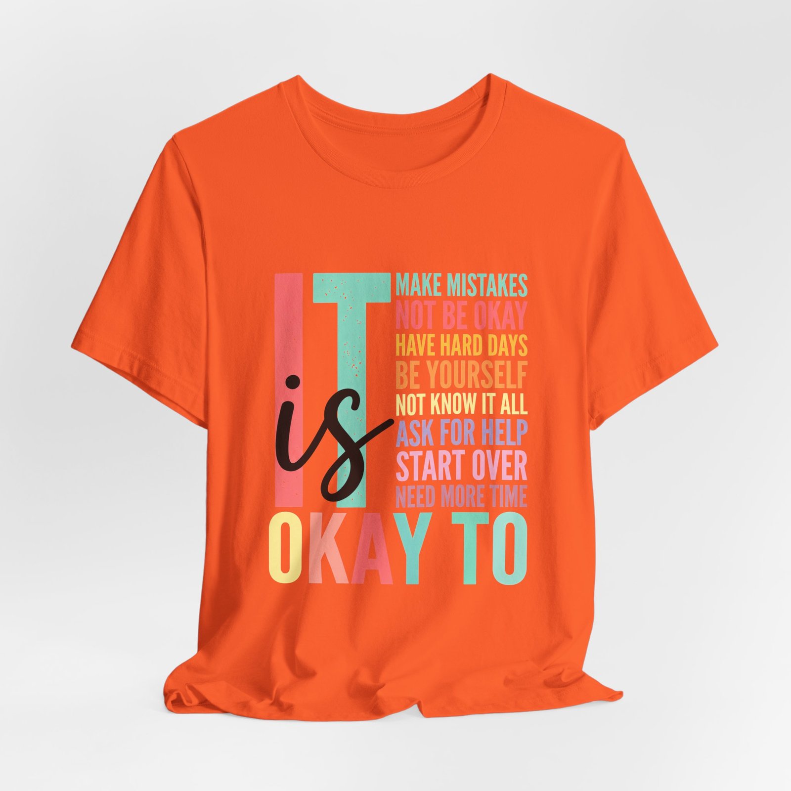 Its Okay Teacher Mental Health Affirmation Tee - Image 8