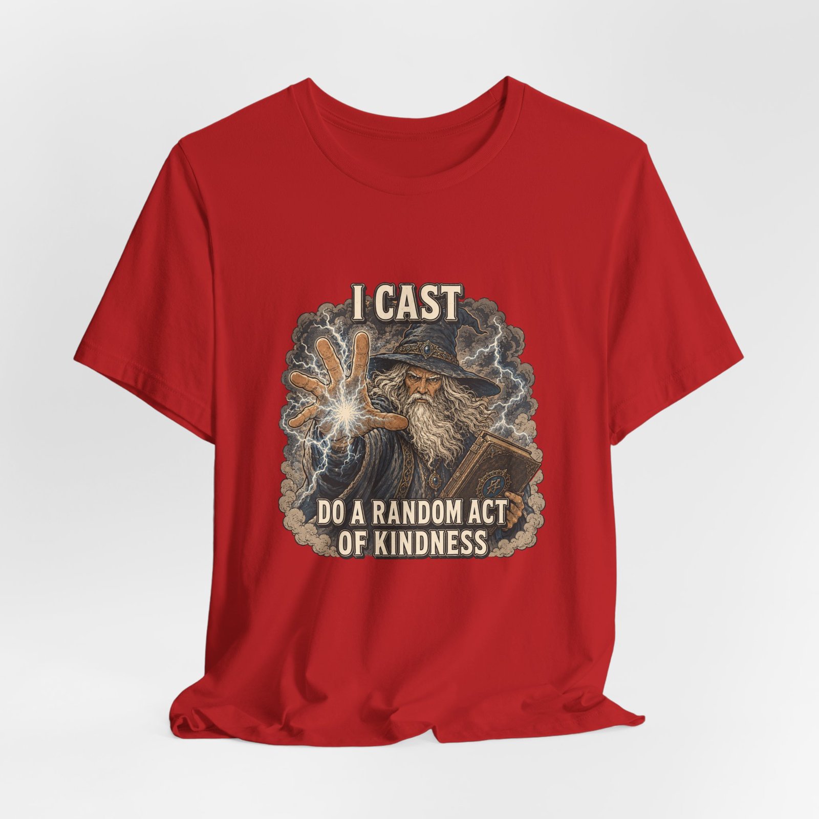 I Cast Random Act Of Kindness Wizard Magic Spell Tee - Image 48