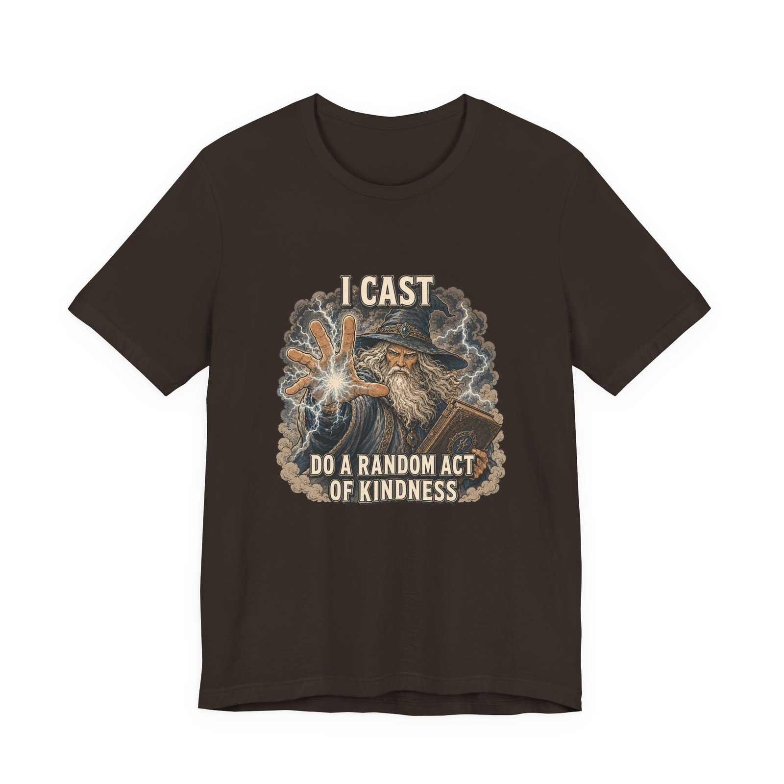 I Cast Random Act Of Kindness Wizard Magic Spell Tee - Image 9