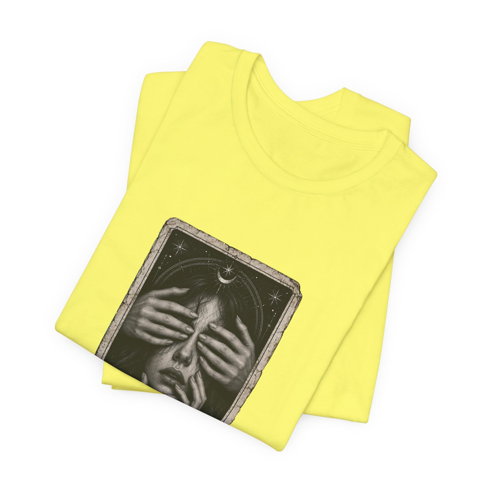 Overthinker Tarot Anxiety Mystic Card Graphic Tee - Image 19