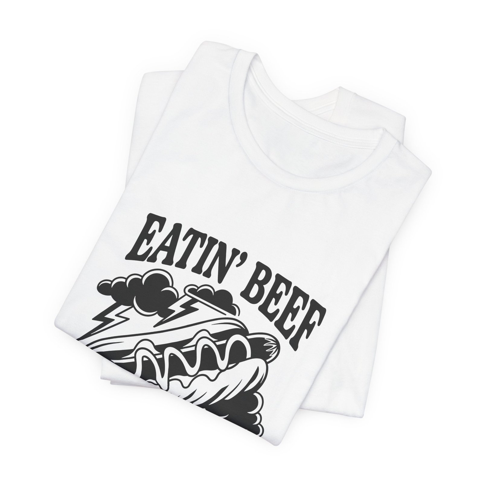 Eatin Beef Blastin Queefs Western Food Humor Tee - Image 3