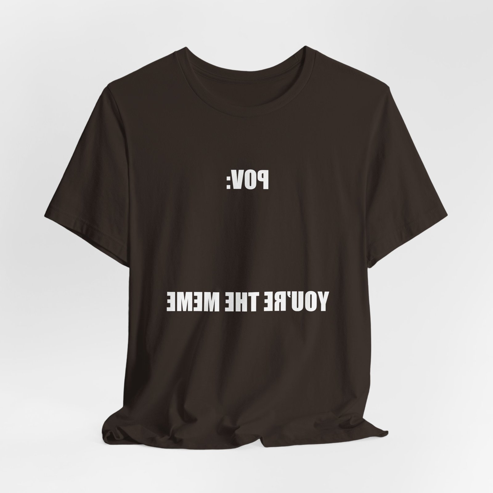 Reversed Text You Are The Meme POV Graphic Top - Image 4