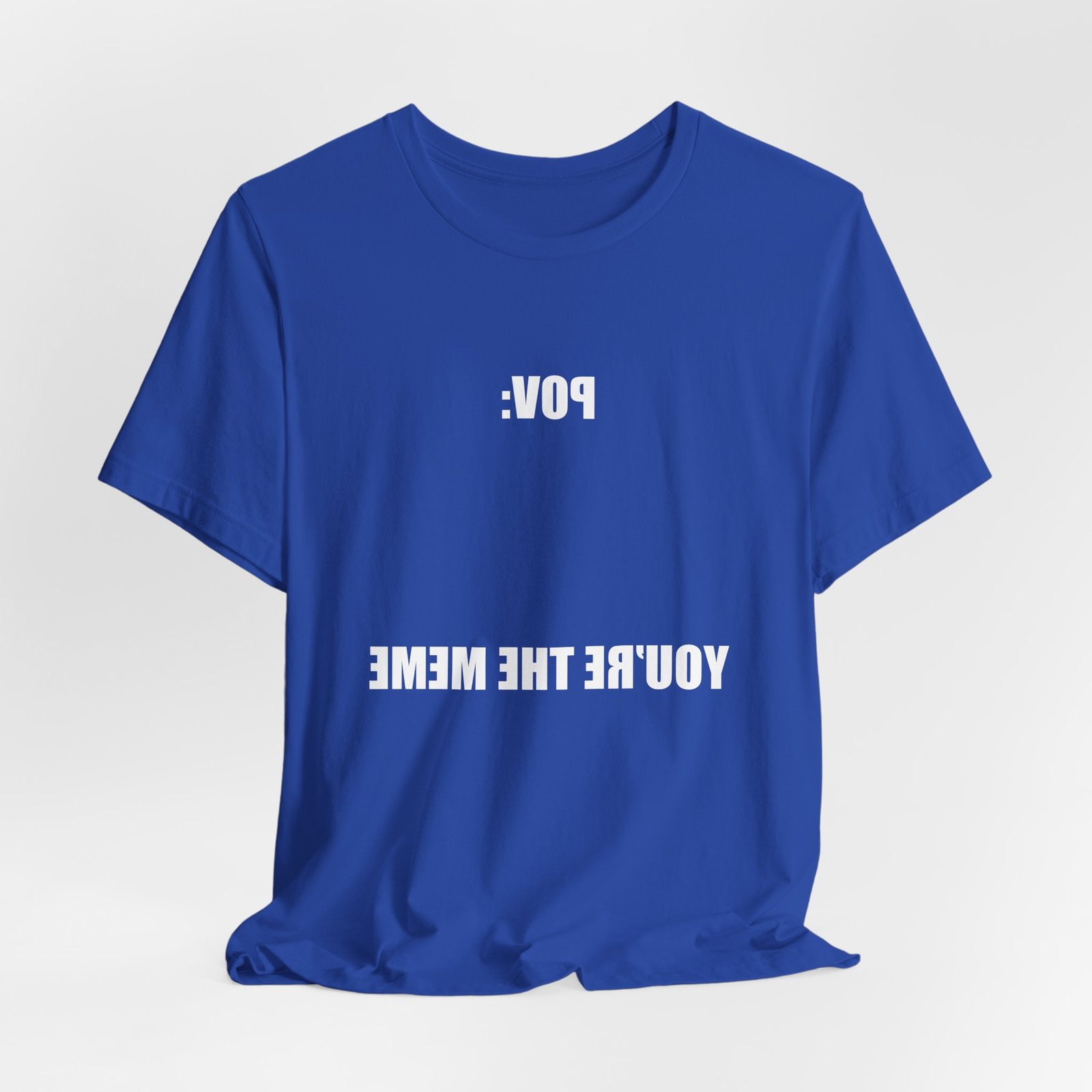 Reversed Text You Are The Meme POV Graphic Top - Image 20