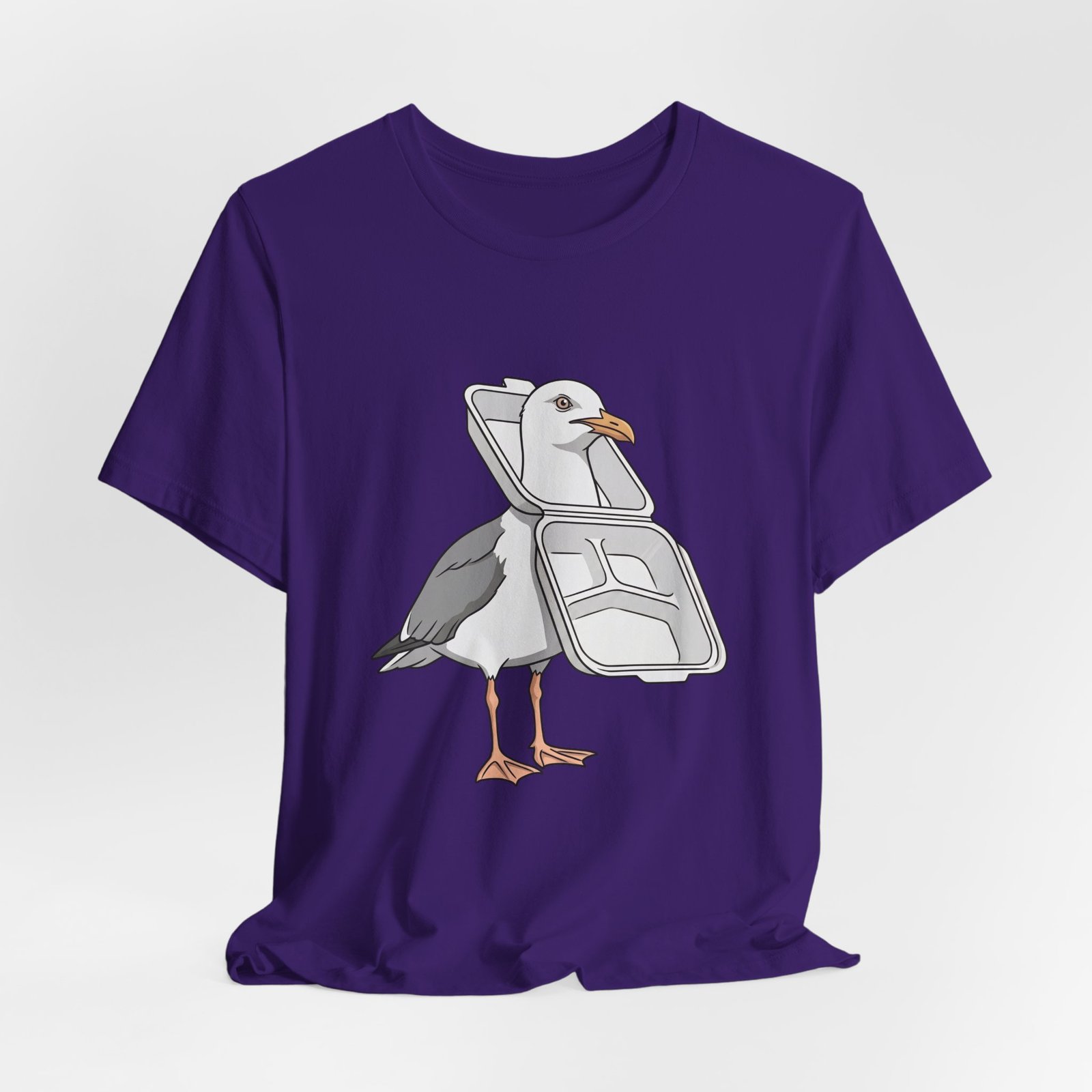 Funny Seagull Ocean Litter Graphic Tee - Image 28