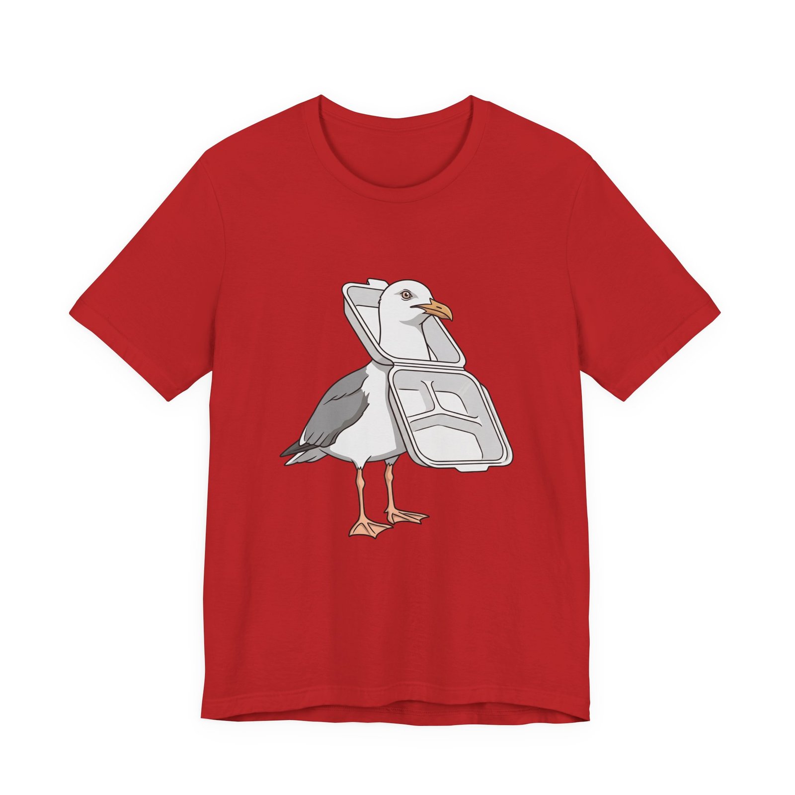 Funny Seagull Ocean Litter Graphic Tee - Image 29