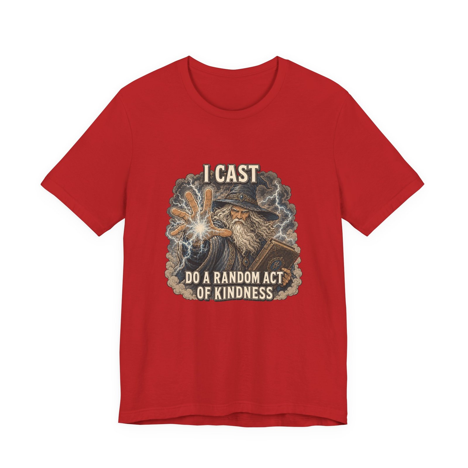 I Cast Random Act Of Kindness Wizard Magic Spell Tee - Image 45