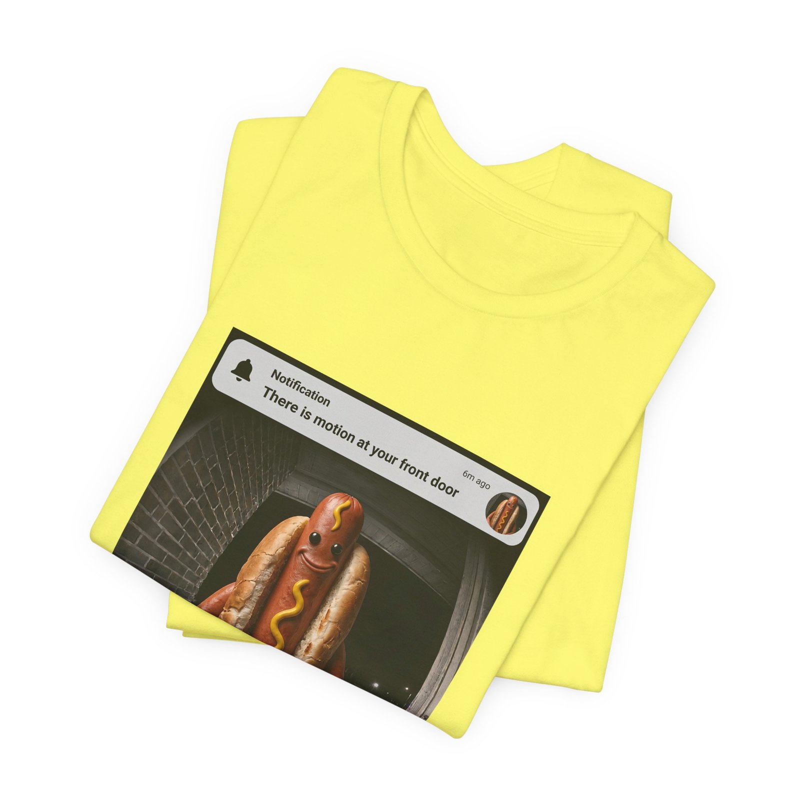 Hot Dog Front Door Motion Alert Dog Humor Tee - Image 19