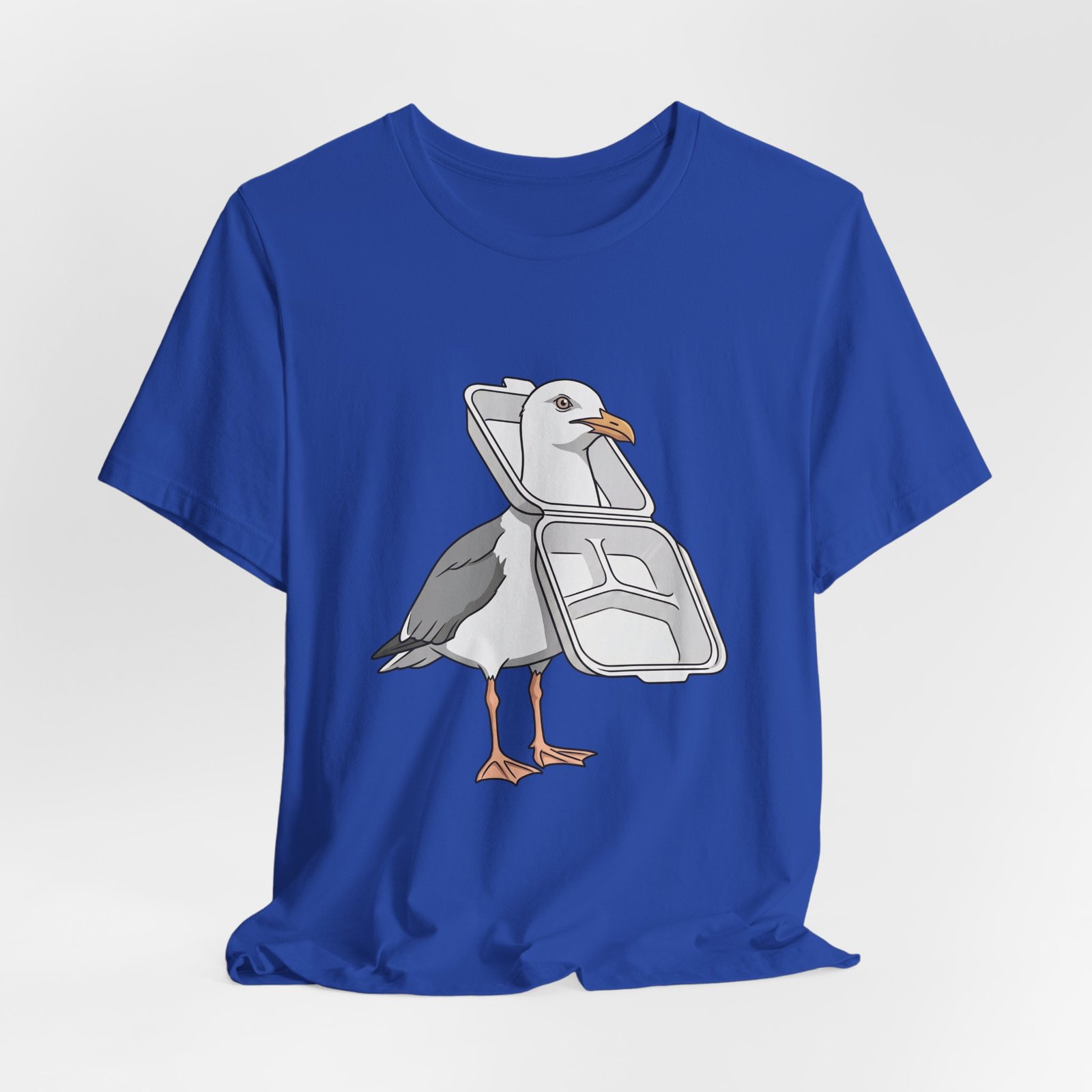 Funny Seagull Ocean Litter Graphic Tee - Image 20