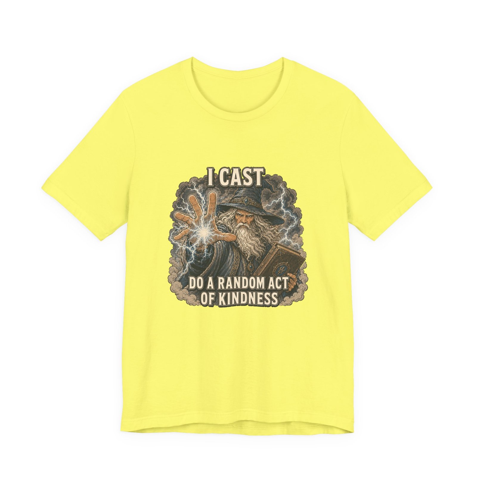 I Cast Random Act Of Kindness Wizard Magic Spell Tee - Image 17