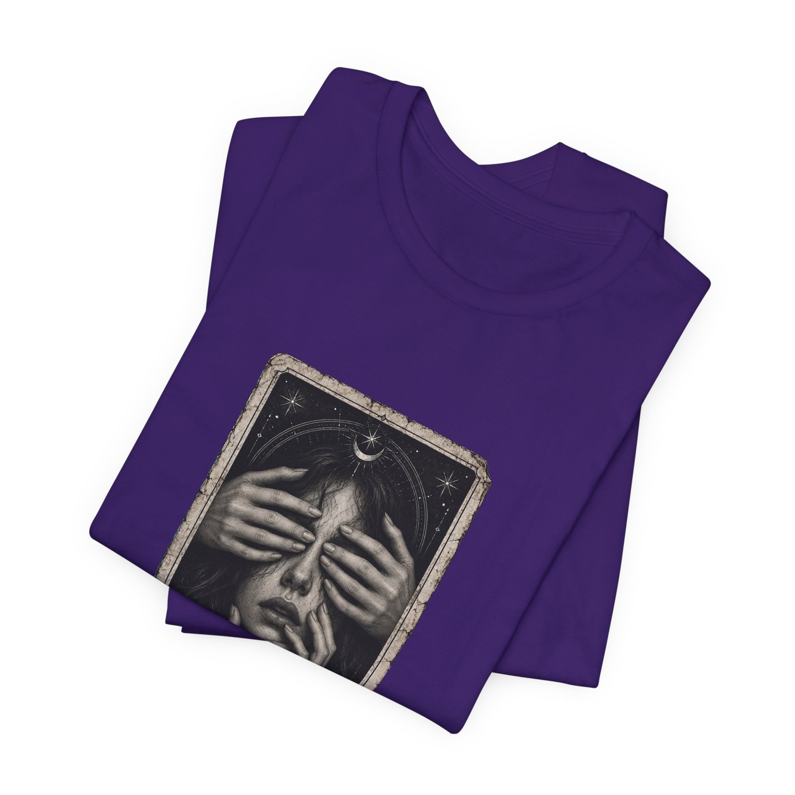 Overthinker Tarot Anxiety Mystic Card Graphic Tee - Image 39