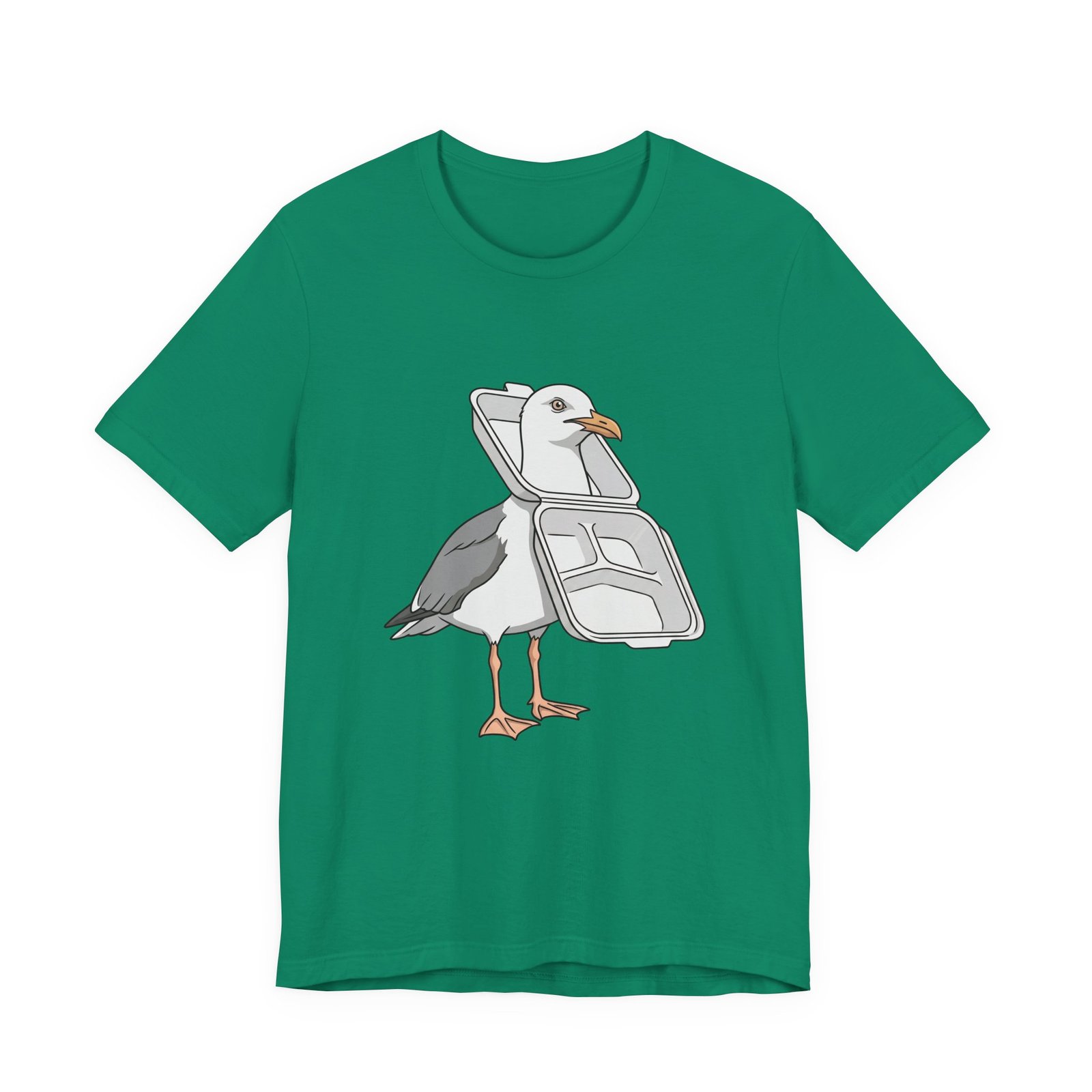 Funny Seagull Ocean Litter Graphic Tee - Image 13