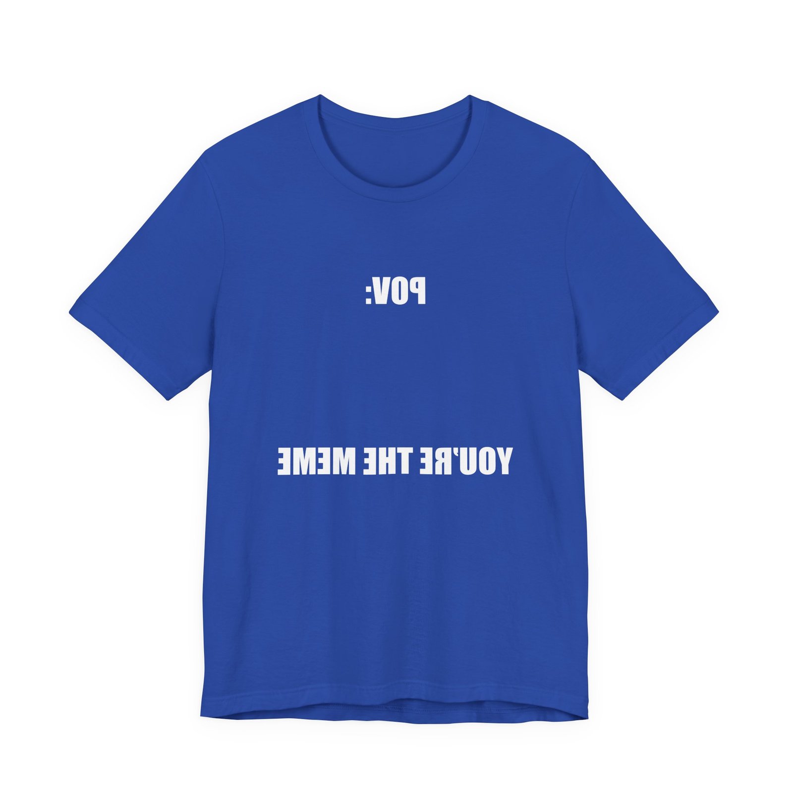 Reversed Text You Are The Meme POV Graphic Top - Image 17