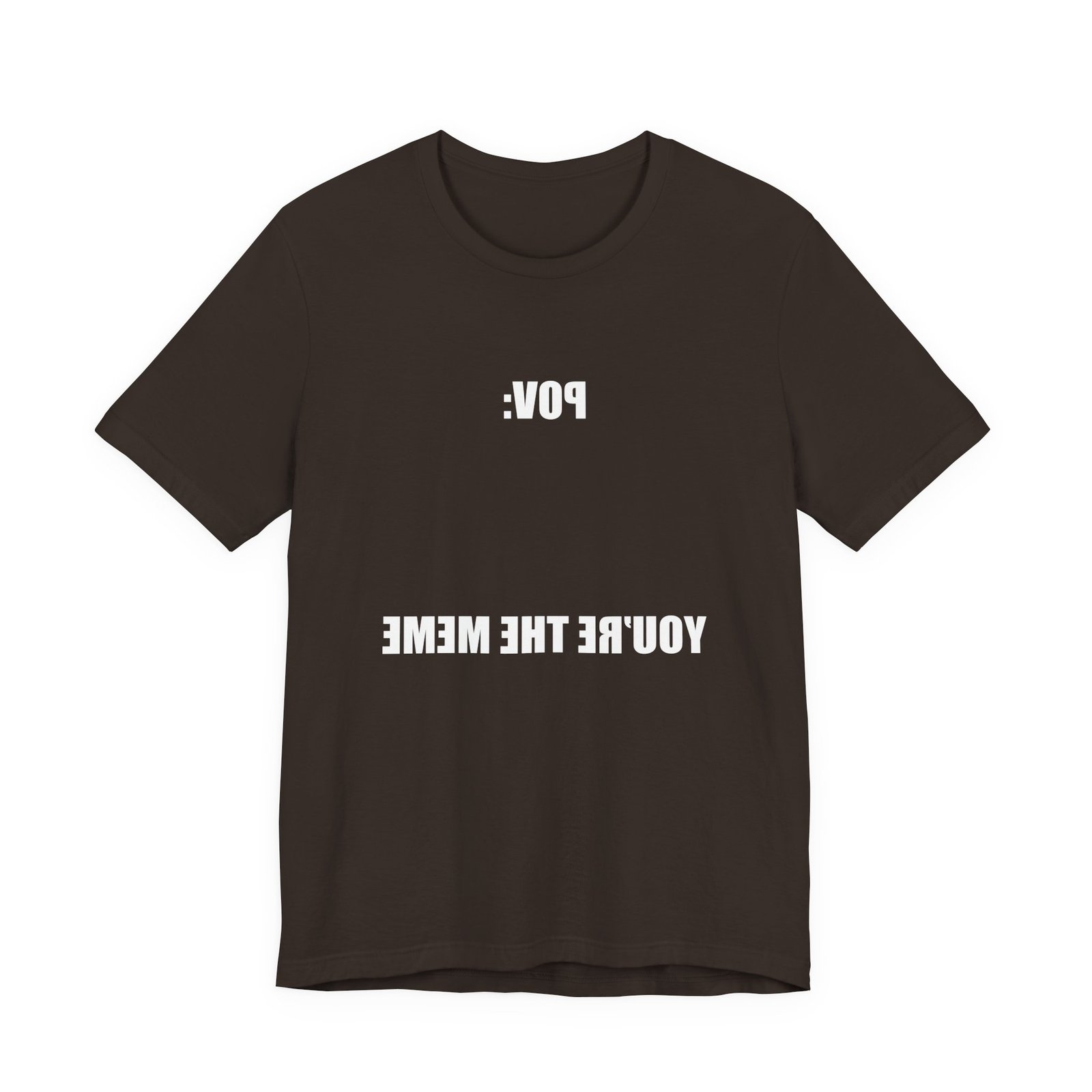 Reversed Text You Are The Meme POV Graphic Top