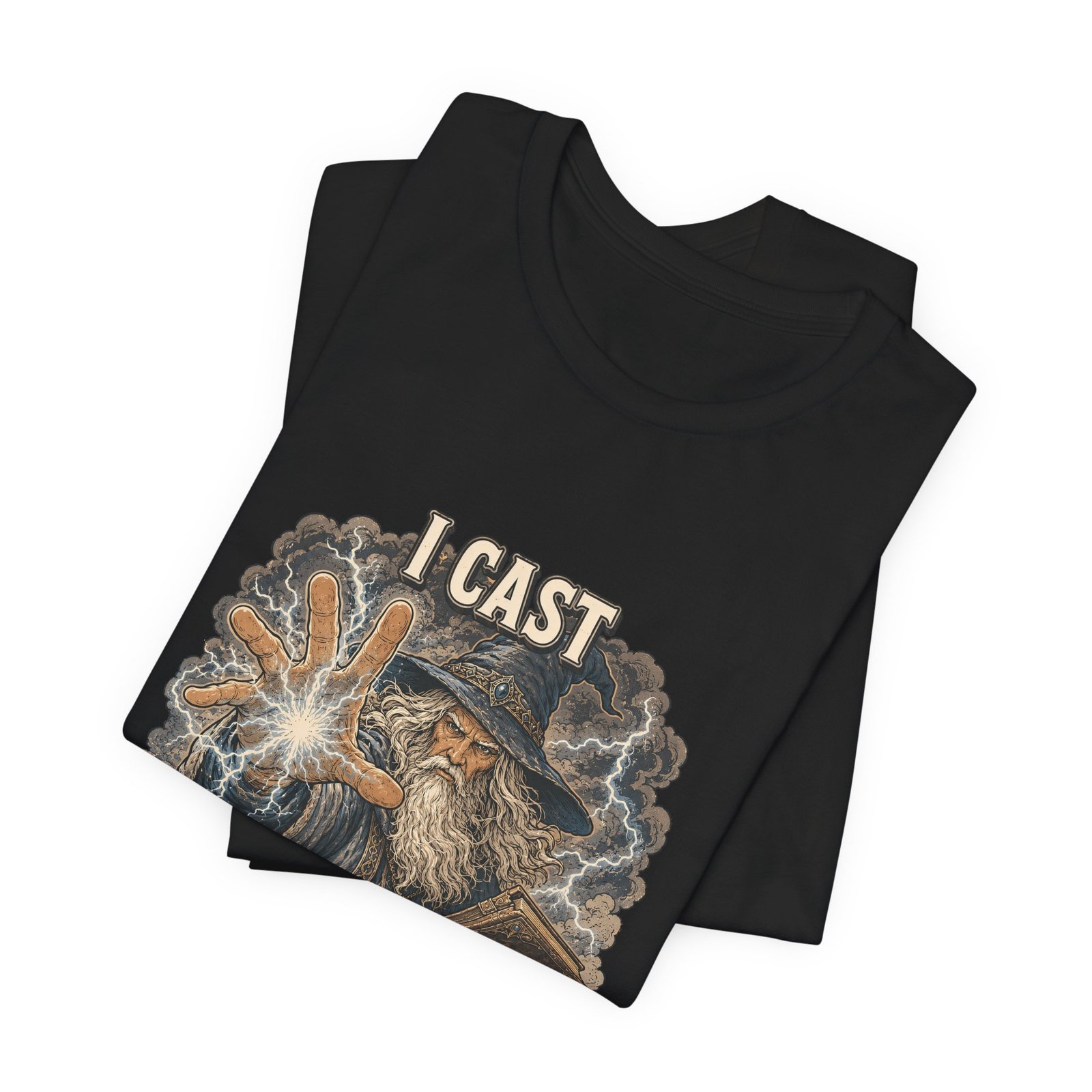 I Cast Random Act Of Kindness Wizard Magic Spell Tee - Image 15