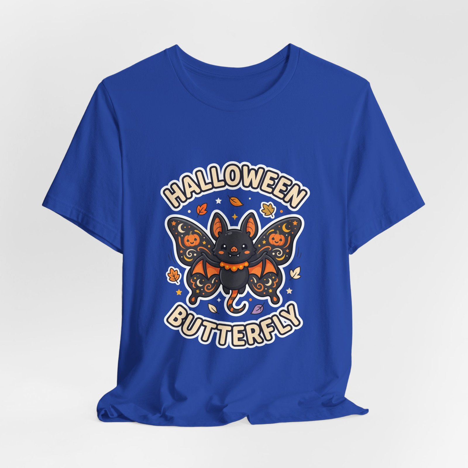 Cute Spooky Halloween Butterfly Bat Graphic Tee - Image 32