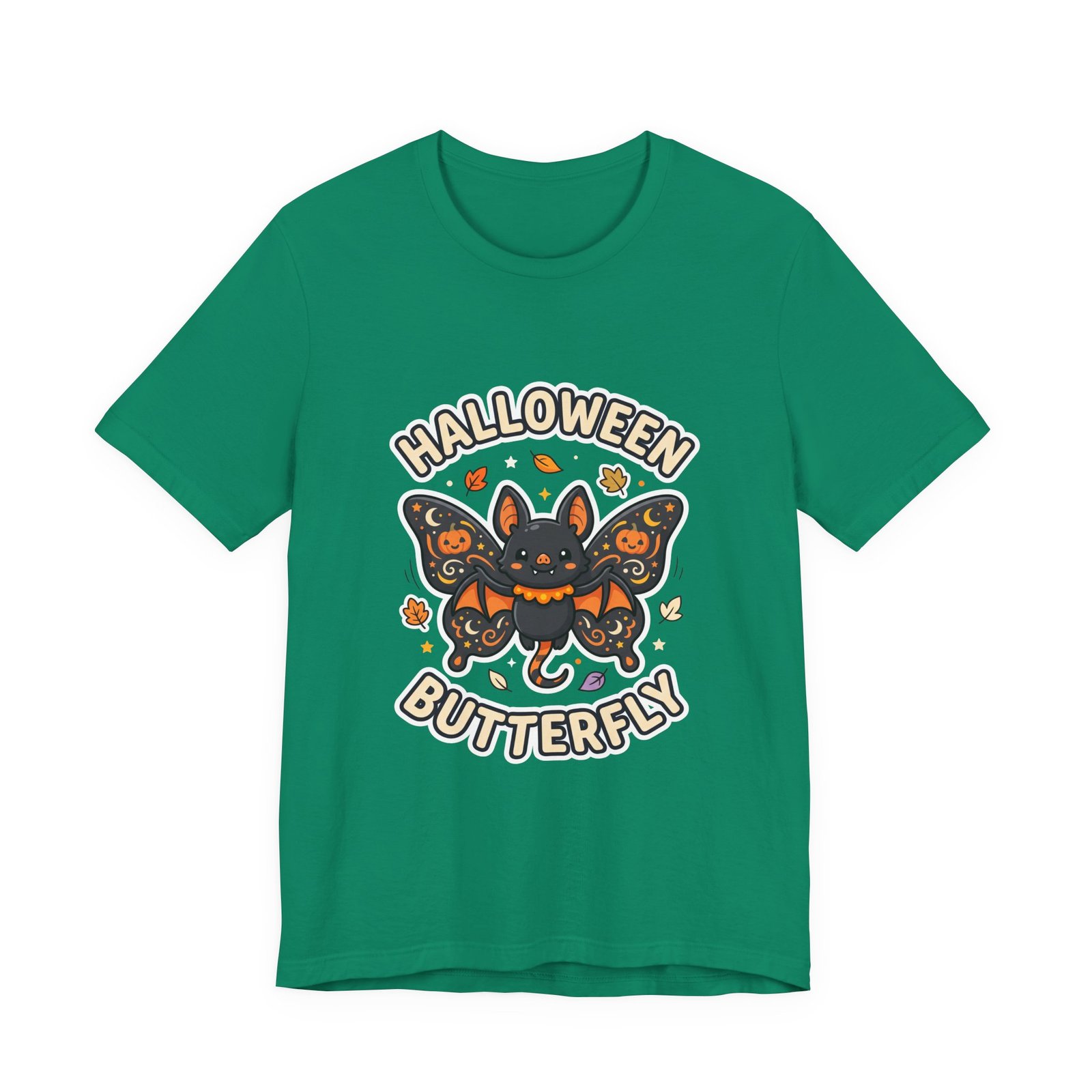 Cute Spooky Halloween Butterfly Bat Graphic Tee - Image 25