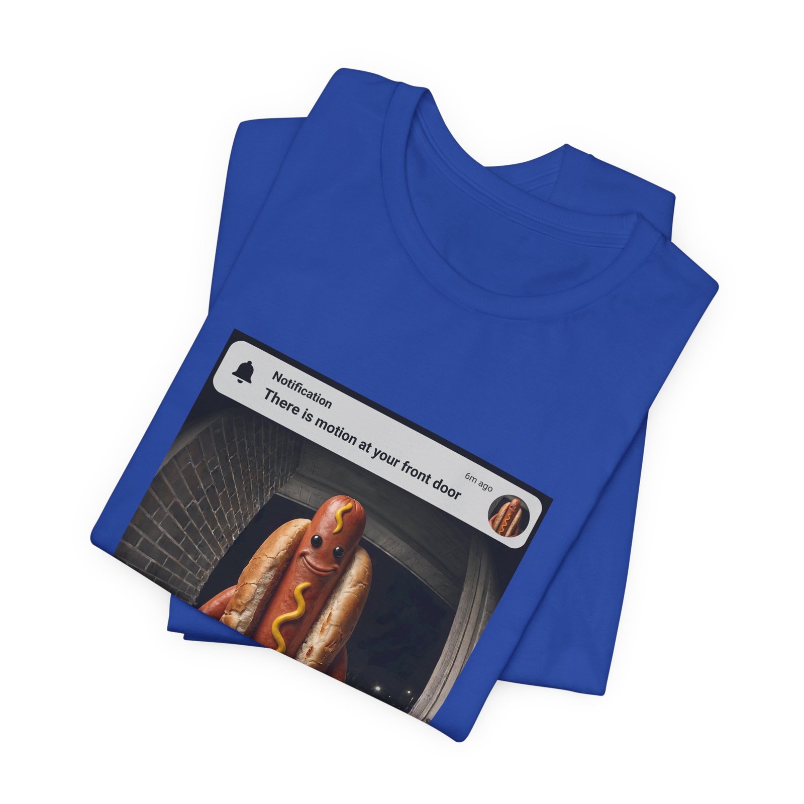 Hot Dog Front Door Motion Alert Dog Humor Tee - Image 31