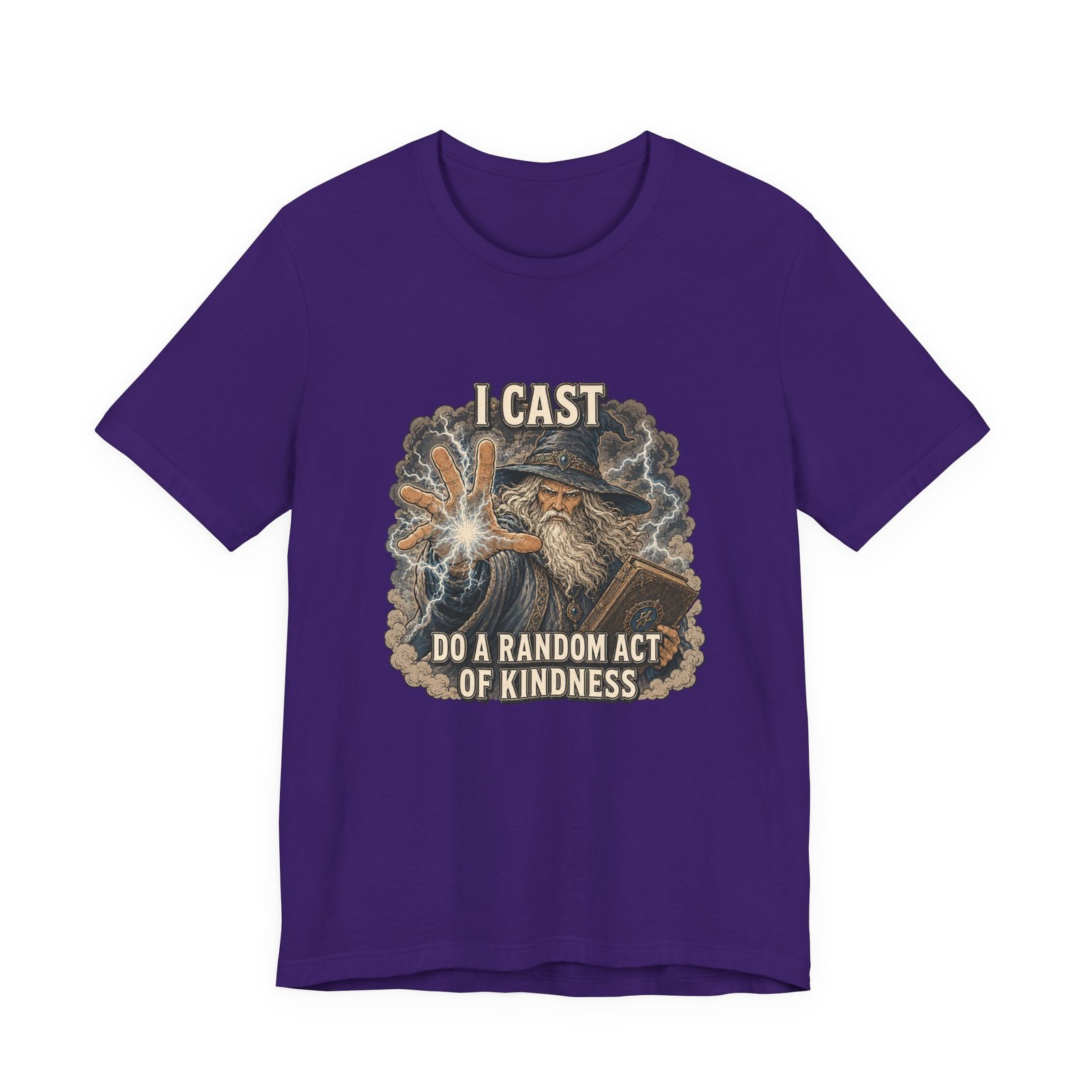 I Cast Random Act Of Kindness Wizard Magic Spell Tee - Image 37